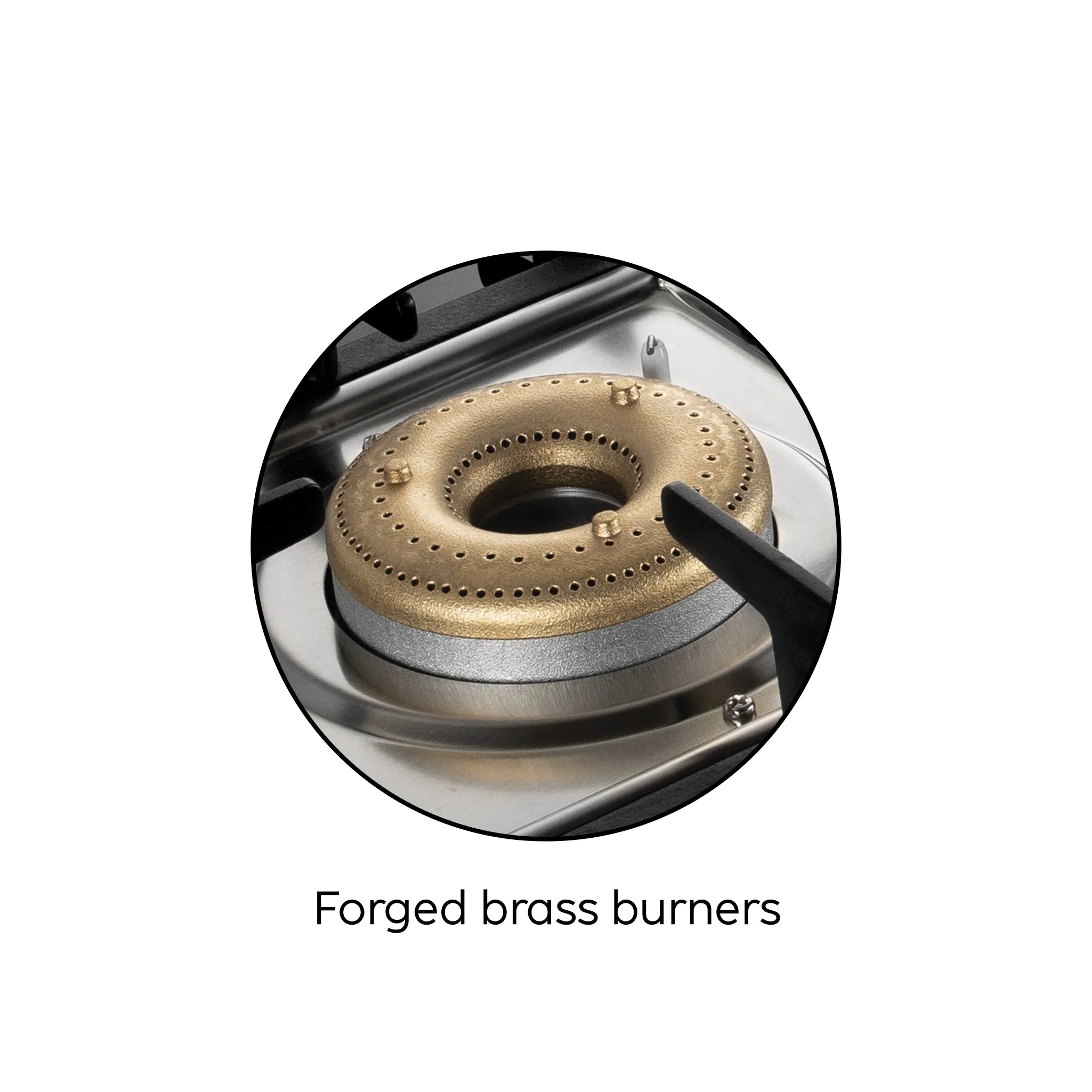 3 Burner Ultra Slim Mirror Glass Gas Stove with High Flame Forged Brass Burner - Manual / Auto Ignition (1035 US MI)