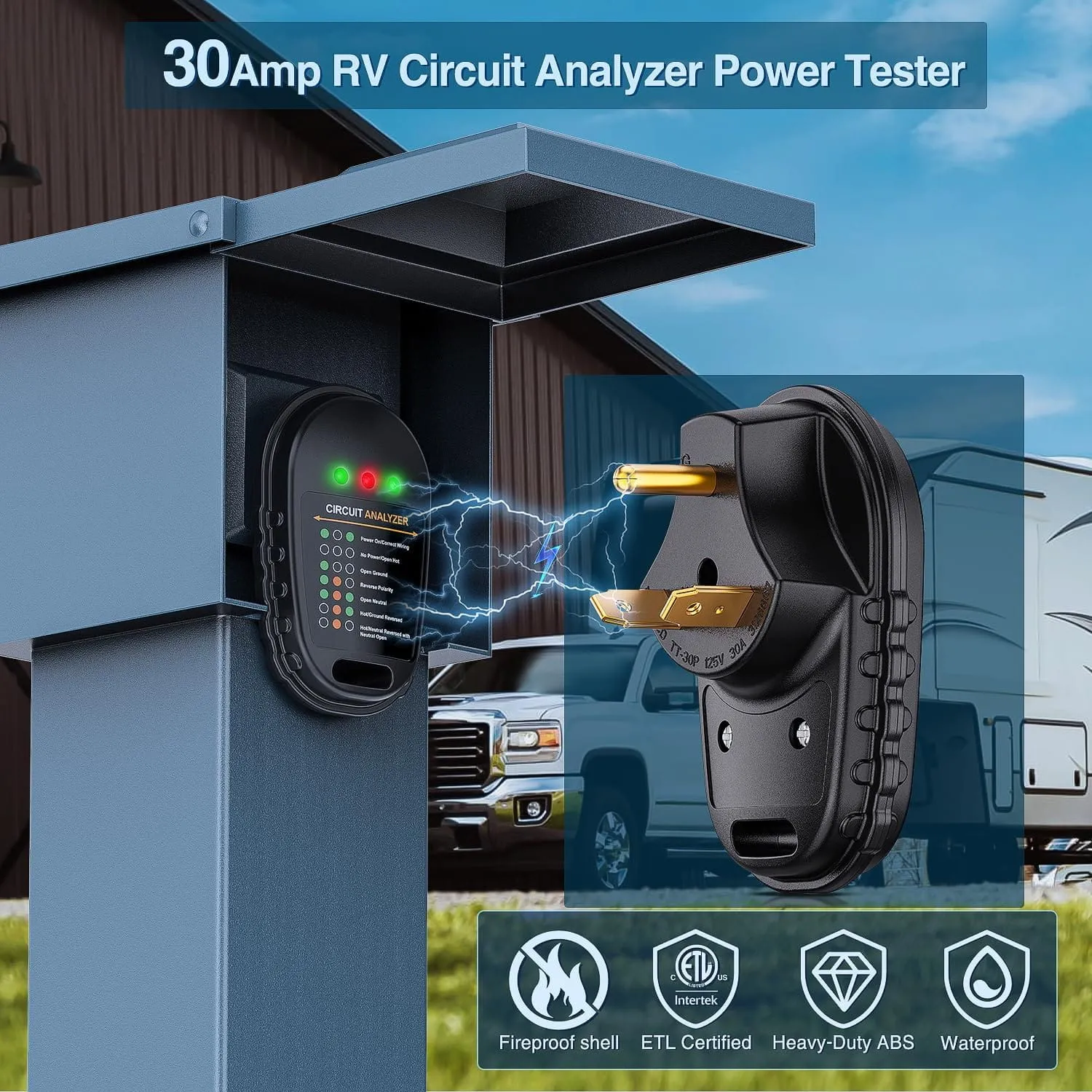 30Amp RV Circuit Tester plug