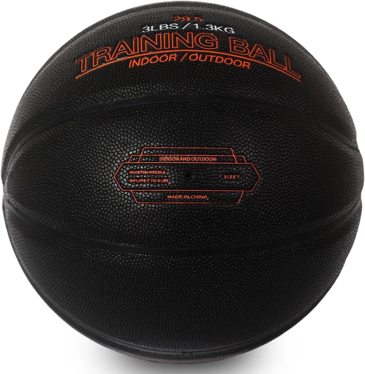 3LBS/2.2LBS 29.5"/28.5" Weighted Heavy Basketball Training Equipment for in& Outdoor Improving Handling Dribbling, Passing&Rebounding Skills Weighted Training Basketball(Deflated,Size 7/6)