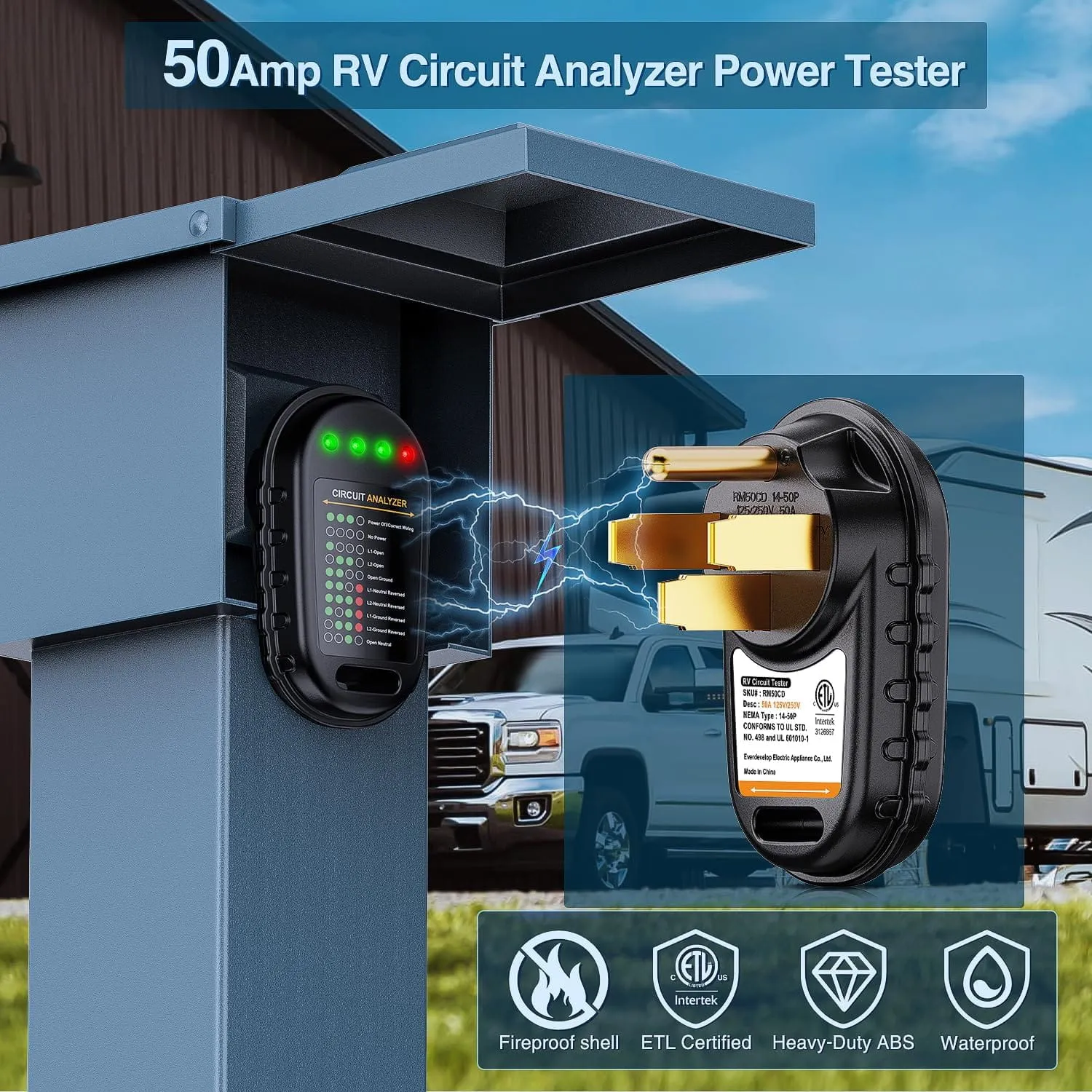 50AMP RV Circuit Tester