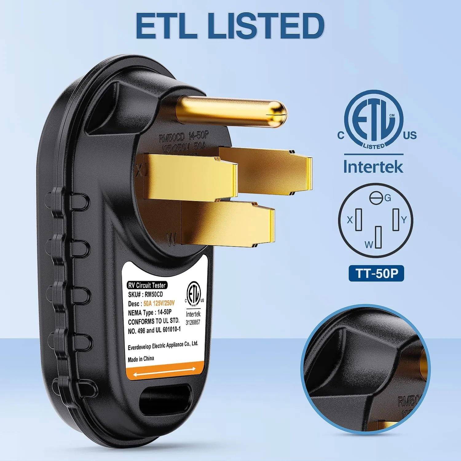 50AMP RV Circuit Tester