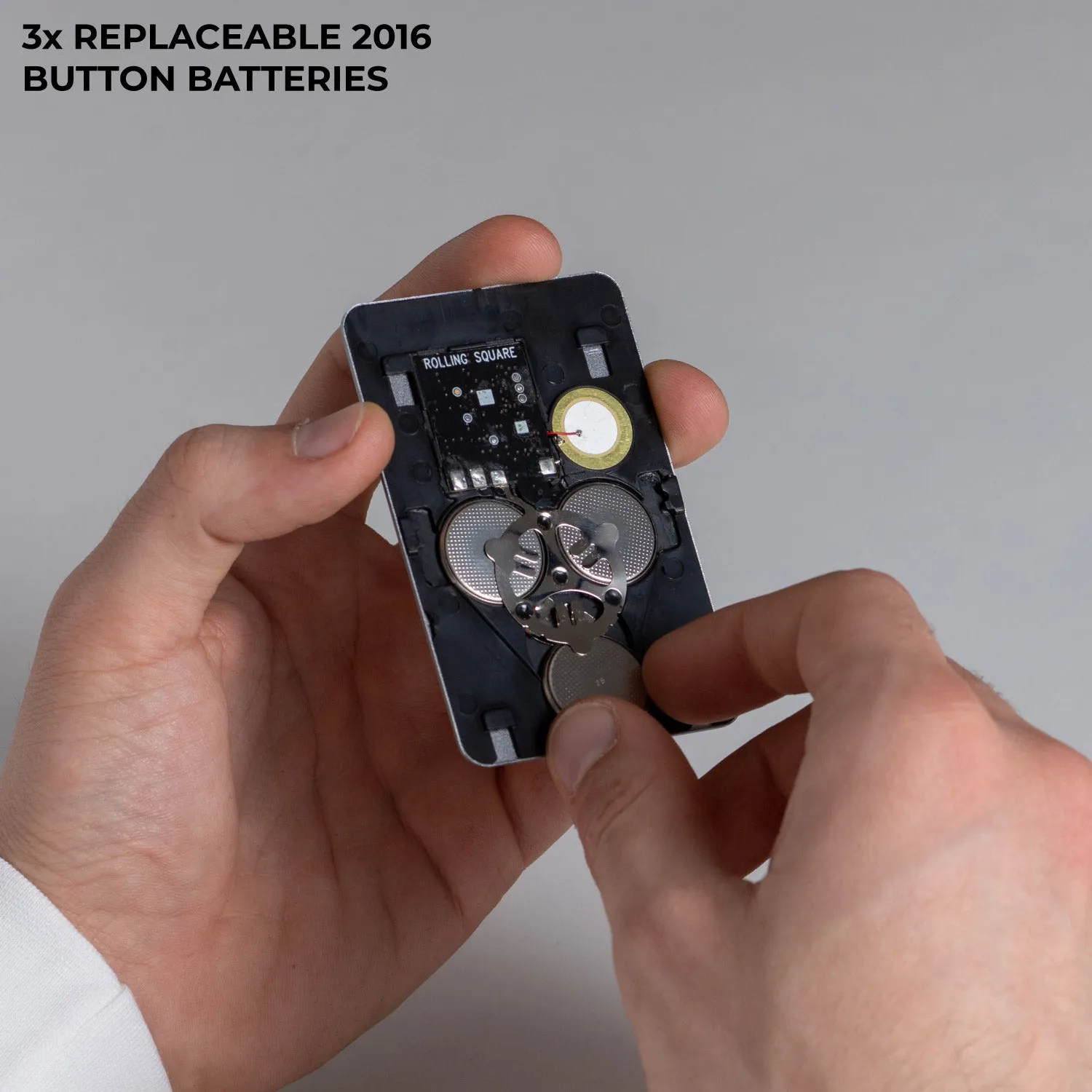AirCard™ E - Wallet tracker, replaceable batteries