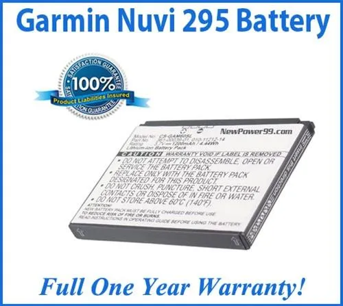 Battery Replacement Kit For The Garmin Nuvi 295 GPS with Special Installation Tools