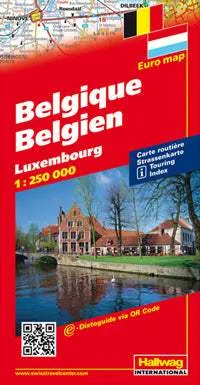 Belgium Folded Travel Map by Hallwag (2011)