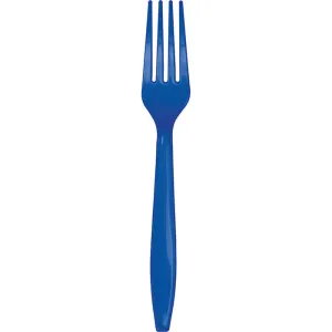 Bulk Cobalt Blue Plastic Forks (600 per Case)