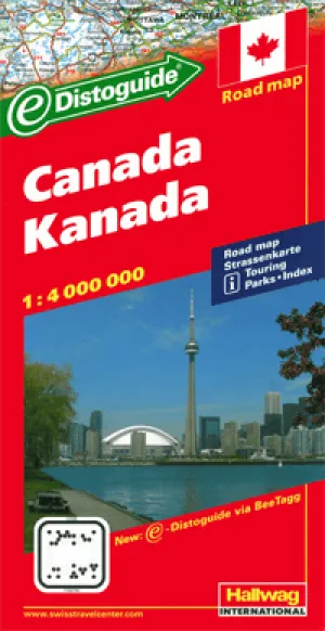 Canada Road Map by Hallwag (2010)