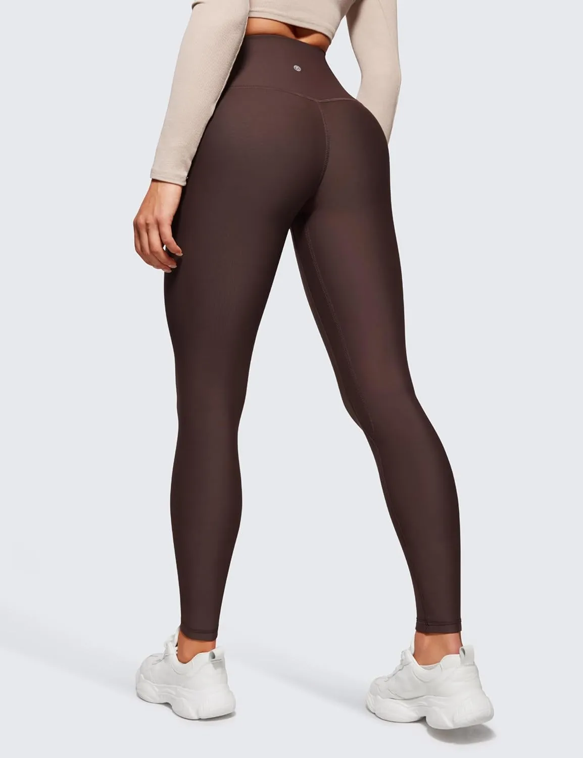 CRZ YOGA Thermal Fleece Lined Leggings Women 28'' - Winter Warm Workout Hiking Pants High Waisted Yoga Tights Full Length