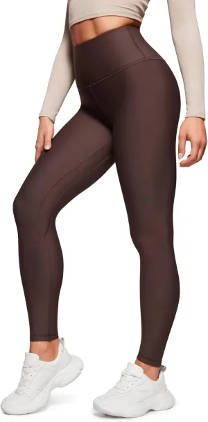 CRZ YOGA Thermal Fleece Lined Leggings Women 28'' - Winter Warm Workout Hiking Pants High Waisted Yoga Tights Full Length