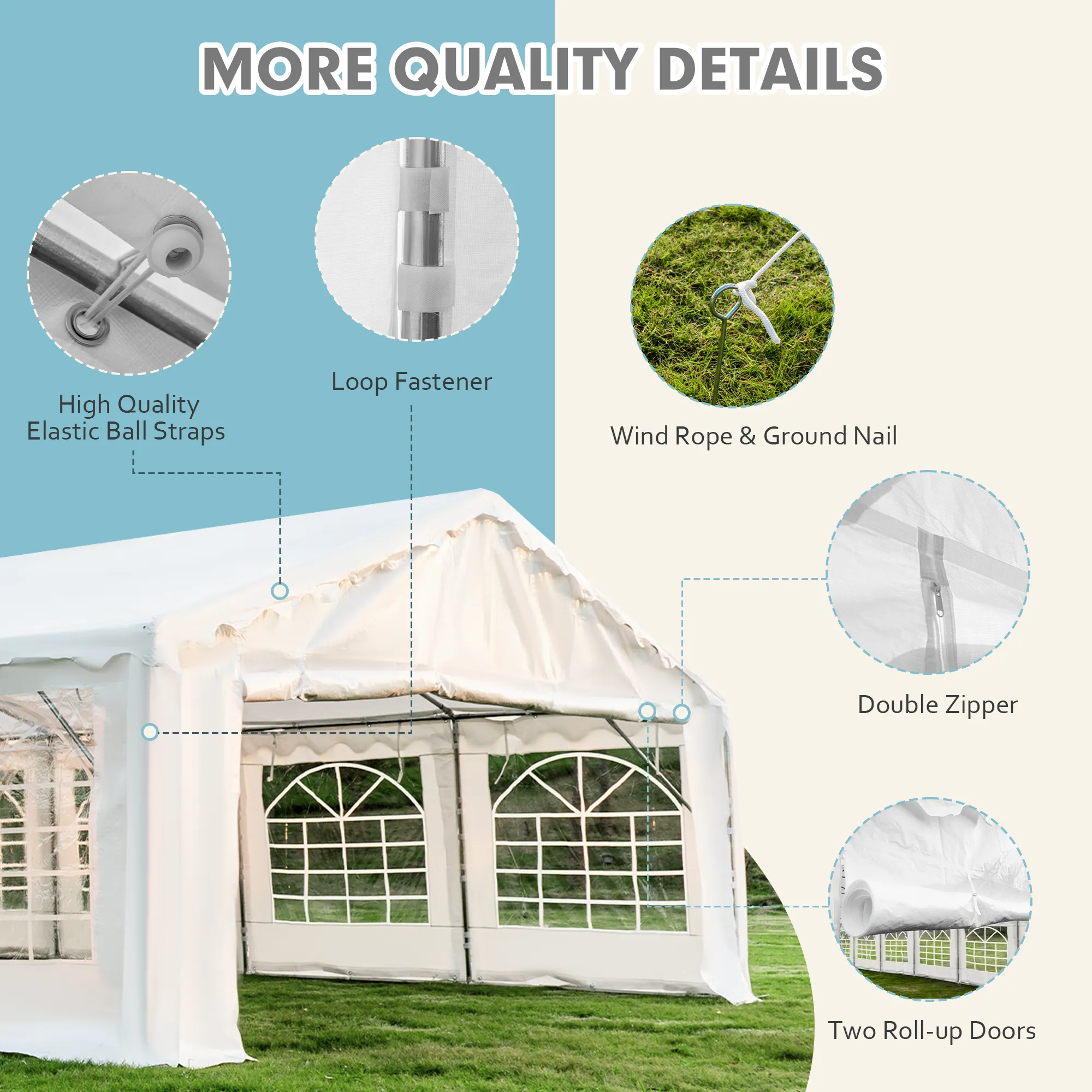 EROMMY 20x40 Party Tent