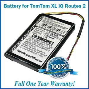 Extended Life Battery For The TomTom XL IQ Routes Edition 2 GPS (XL2)