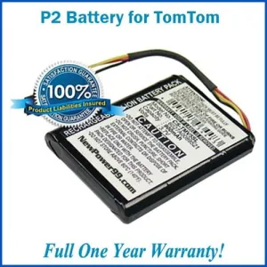 Extended Life Battery For TomTom - P2  P/N 6027A0089521
