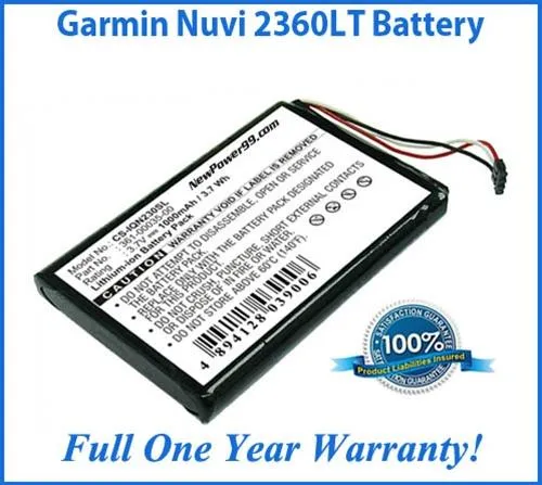 Garmin Nuvi 2360LT Battery Replacement Kit with Tools, Video Instructions and Extended Life Battery