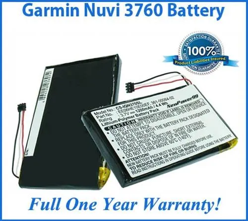 Garmin Nuvi 3760 Battery Replacement Kit with Tools, Video Instructions and Extended Life Battery
