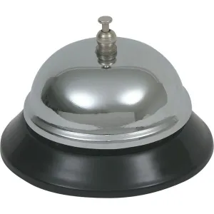 Genware Chrome Plated Service Bell 3 1/2" Dia
