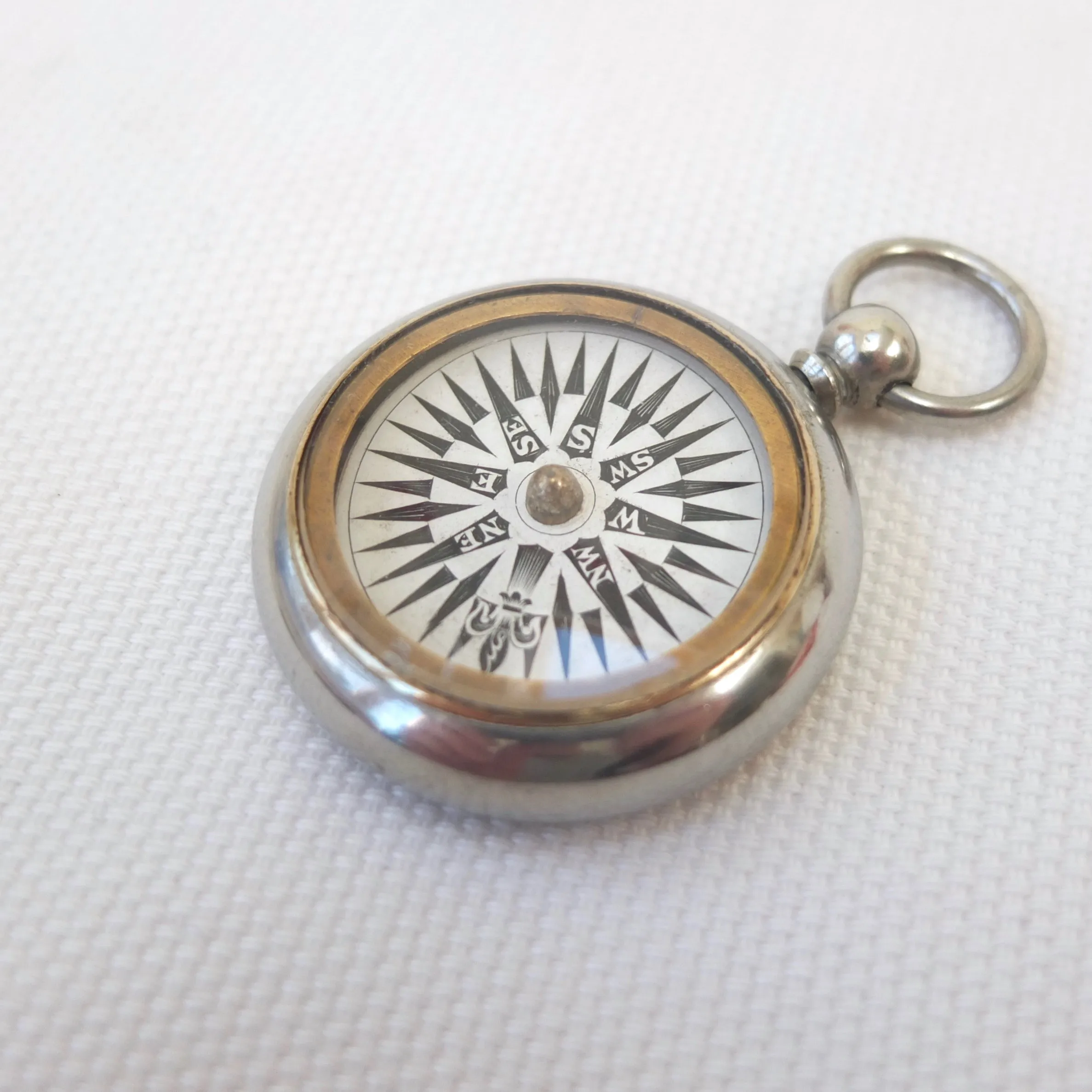 Georgian Nickel Silver Pocket Compass c.1830
