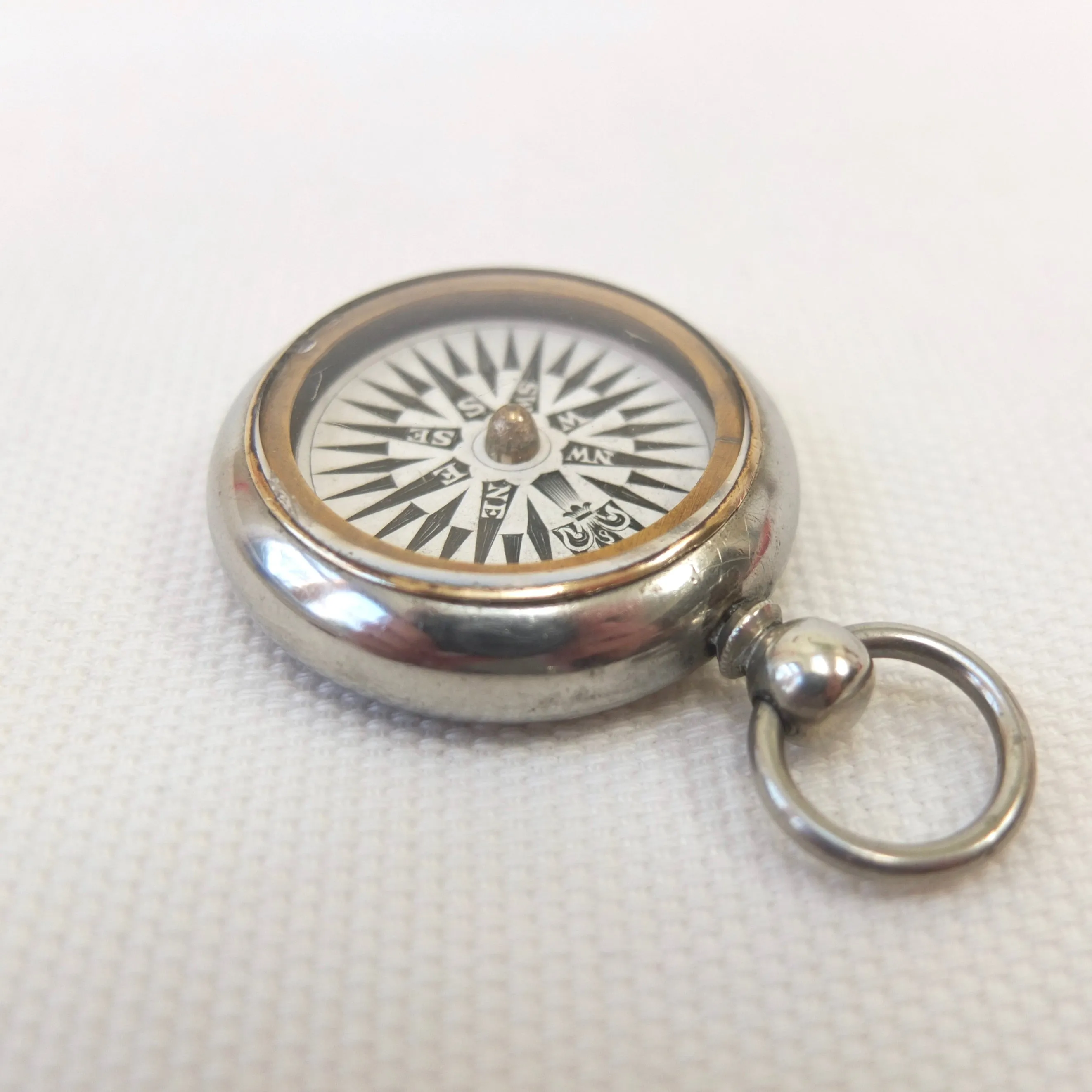Georgian Nickel Silver Pocket Compass c.1830