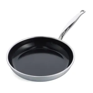 GreenPan Premiere 24cm Frying Pan, Stainless Steel [PFAS FREE]