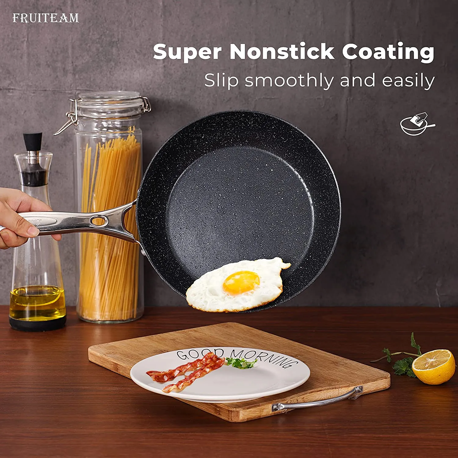 Hammered Cookware 14-Piece Pots Pan Set with Non-stick