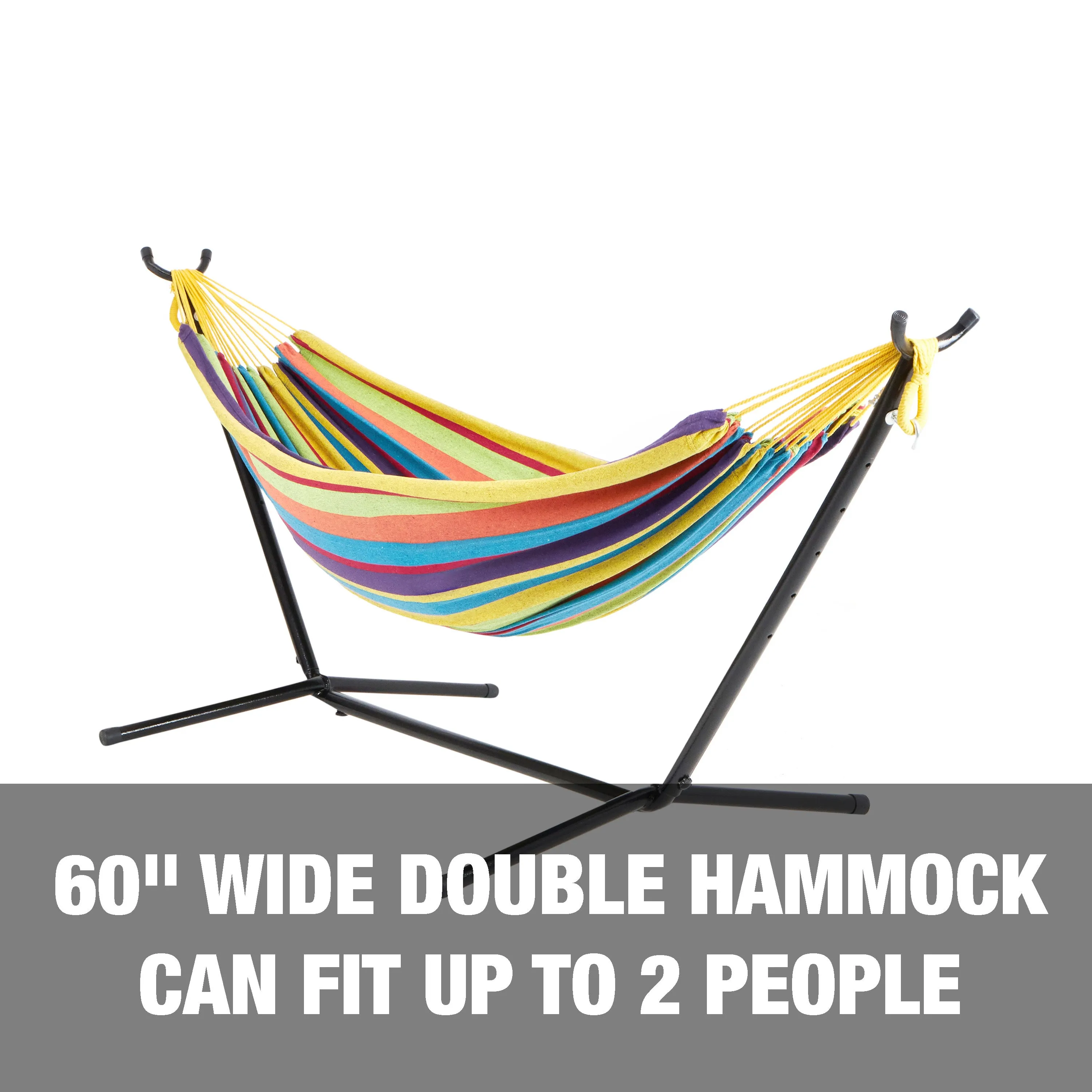 Hammock & Built-in Stand w/ Carrying Case & Hanging Hardware | 60-in. Wide | 400 Lb. Capacity