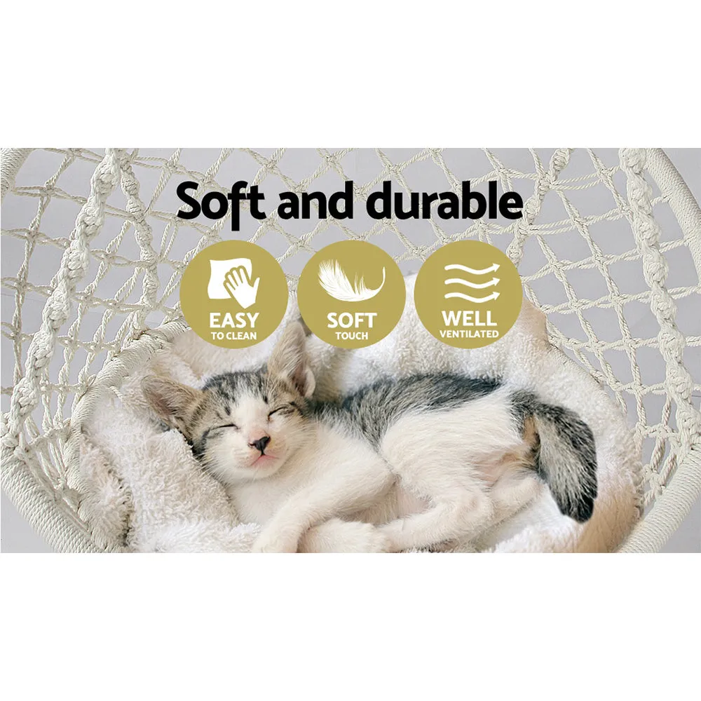 Hammock Chair Outdoor Hanging Macrame Cotton Indoor - Cream