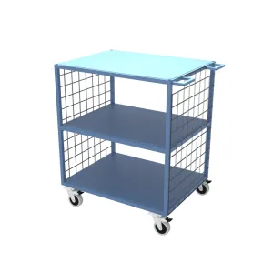 Heavy Duty Industrial Table/Shelf Trolley (Mesh Sides)