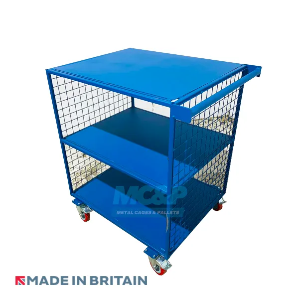 Heavy Duty Industrial Table/Shelf Trolley (Mesh Sides)