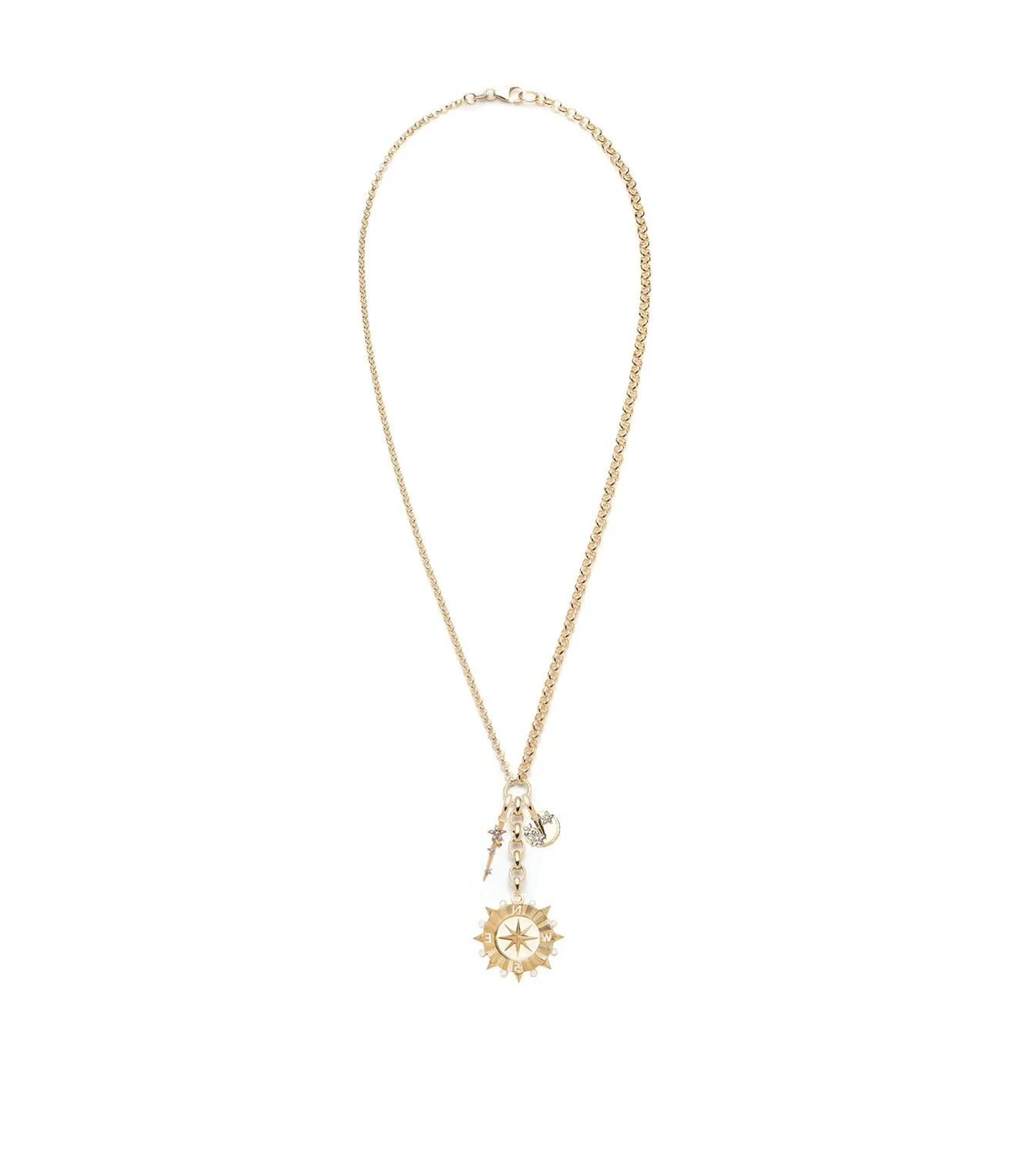 Internal Compass, Resilience & Thorn : Medium Mixed Belcher Extension Necklace