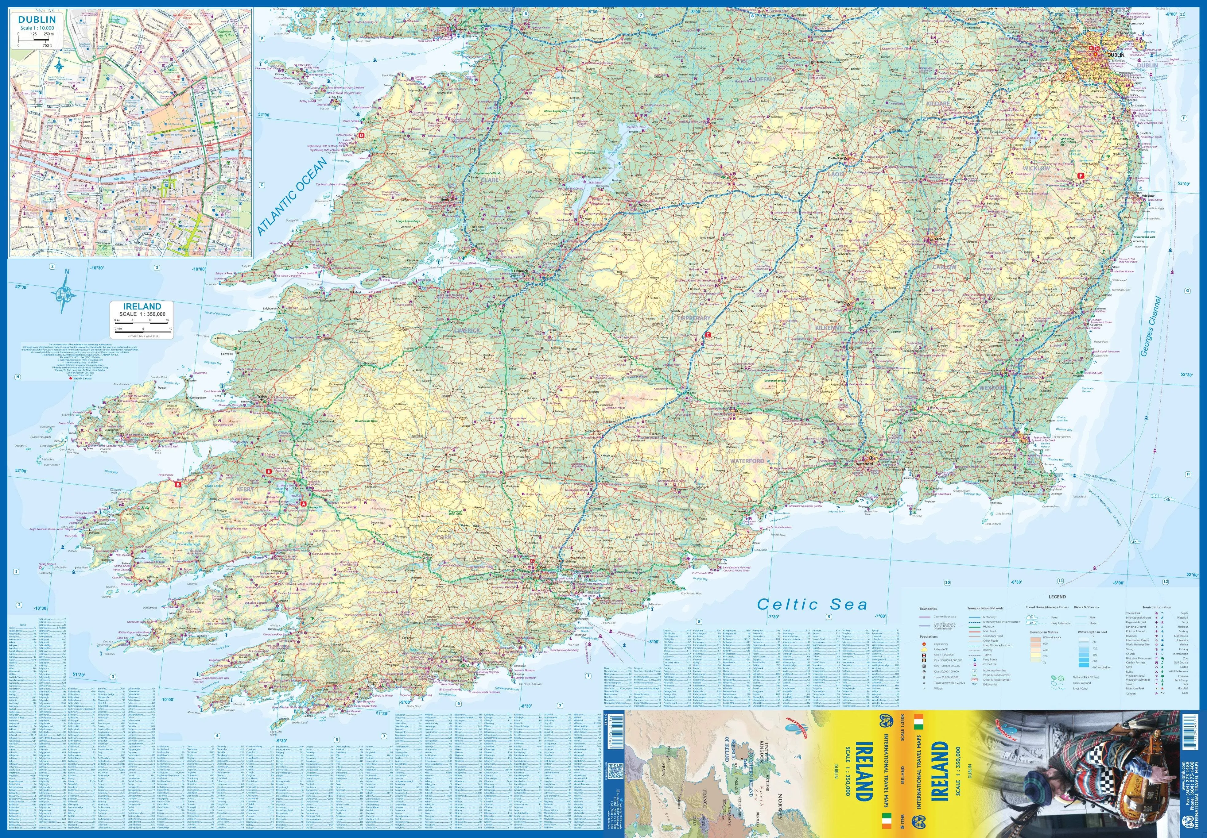 Ireland Road Map by ITMB (2023)