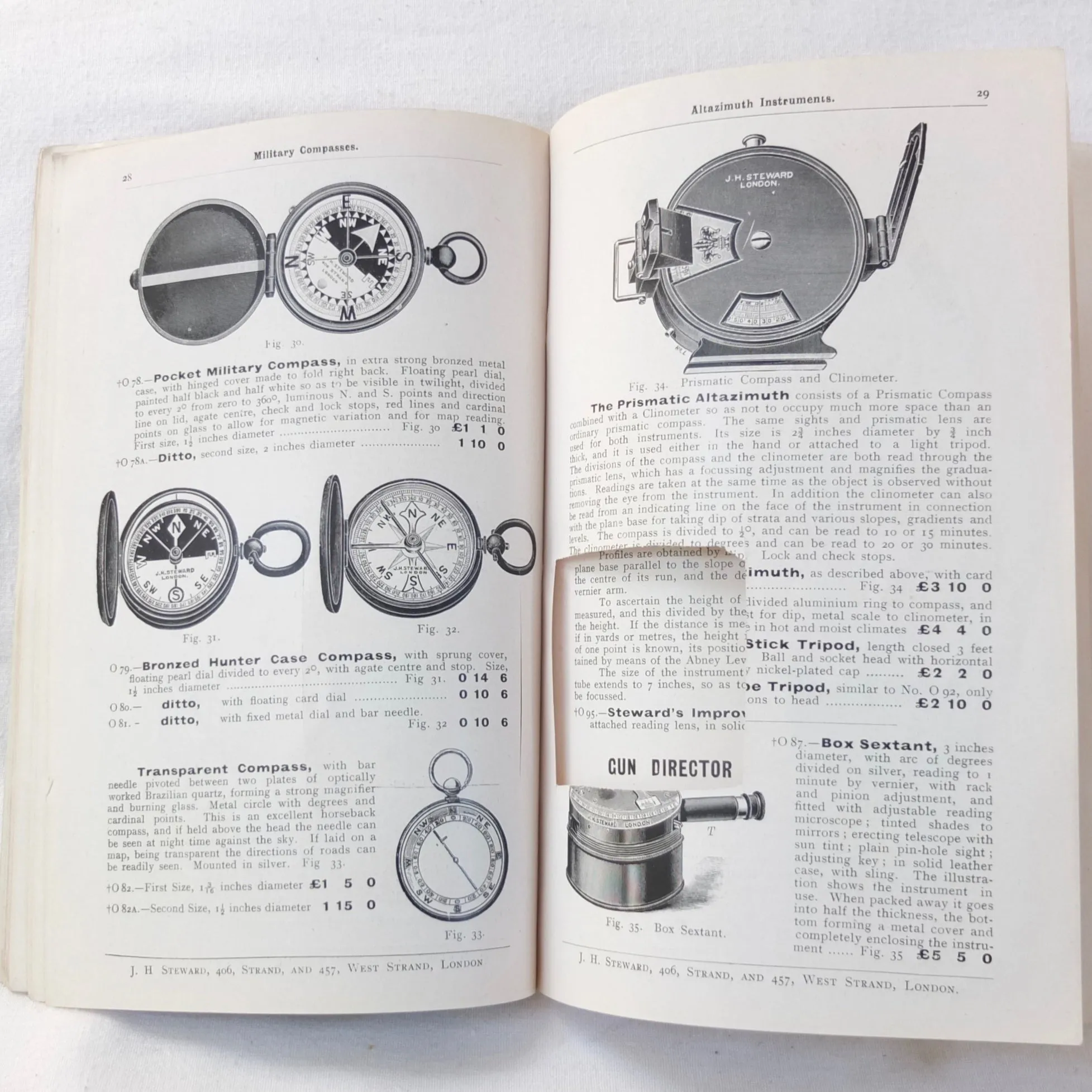 J. H. Steward's Catalogue of Military Instruments (1909)