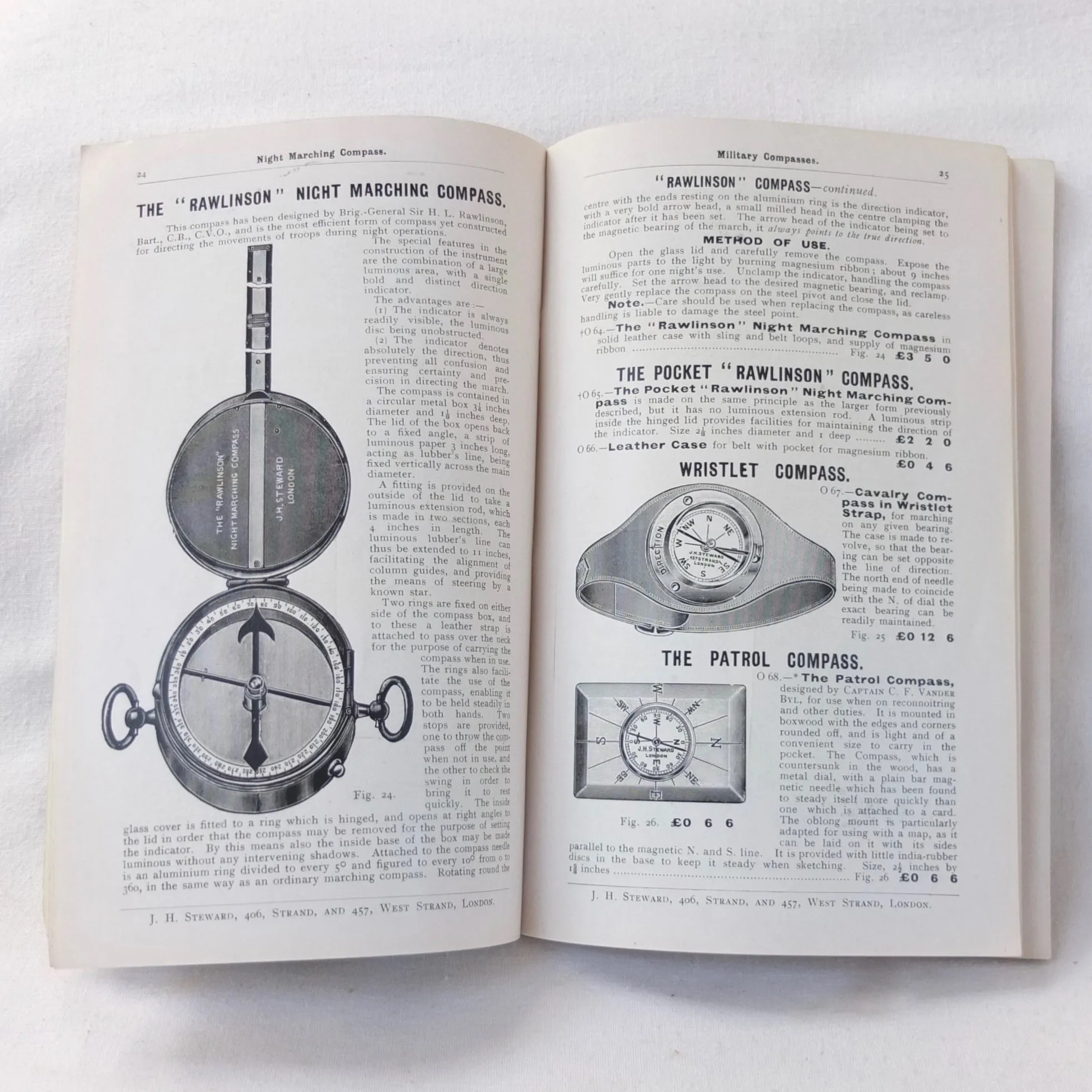J. H. Steward's Catalogue of Military Instruments (1909)