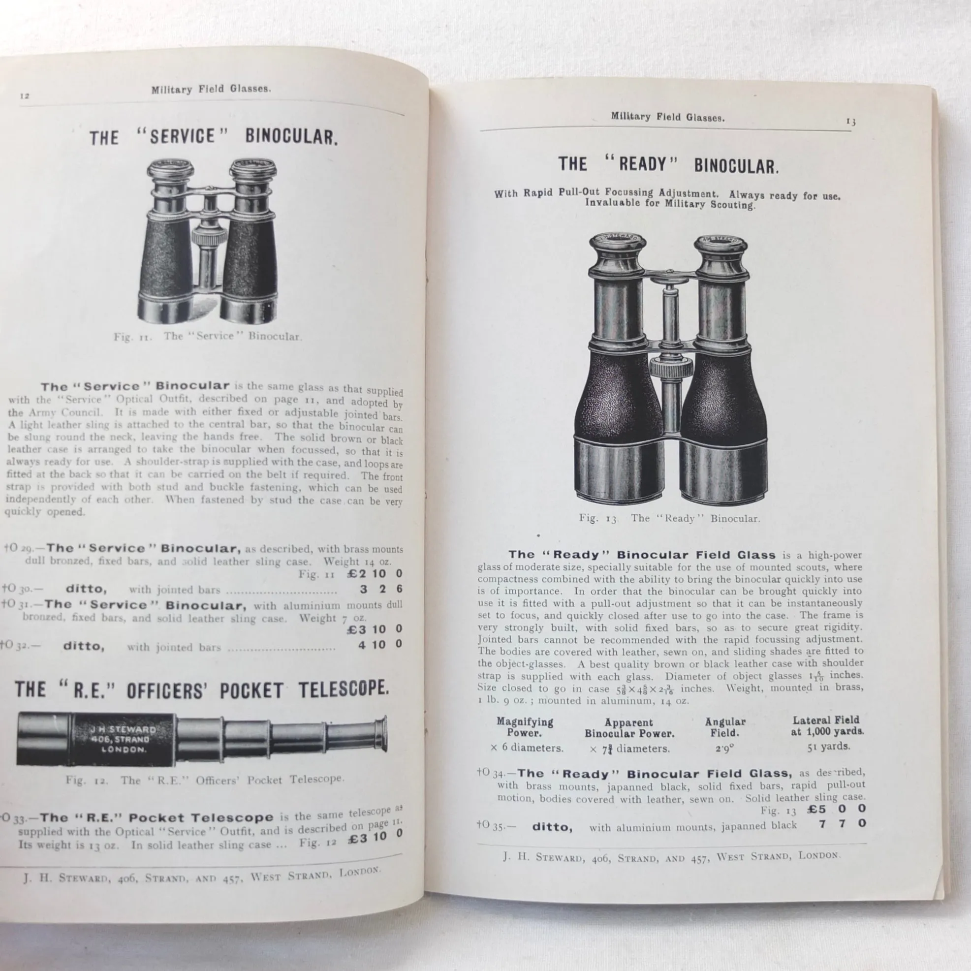 J. H. Steward's Catalogue of Military Instruments (1909)