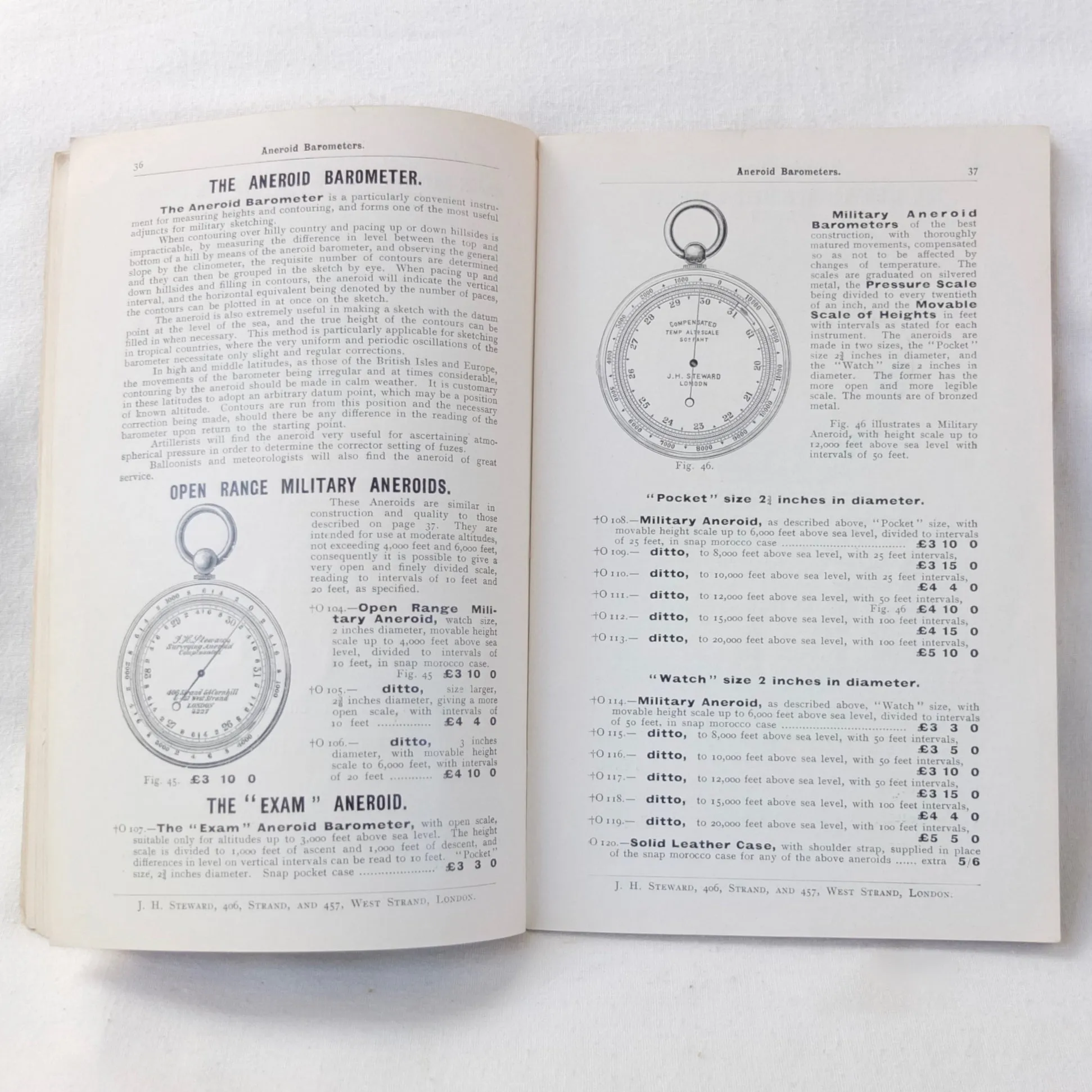 J. H. Steward's Catalogue of Military Instruments (1909)