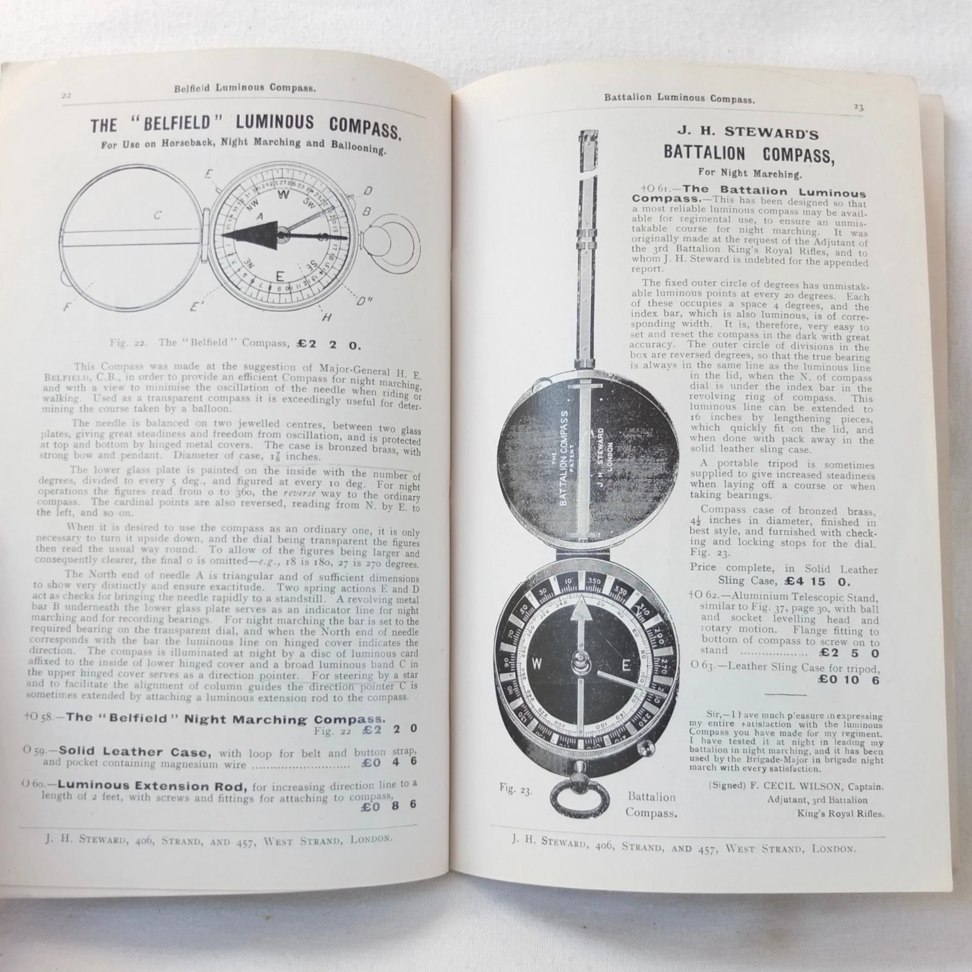 J. H. Steward's Catalogue of Military Instruments (1909)