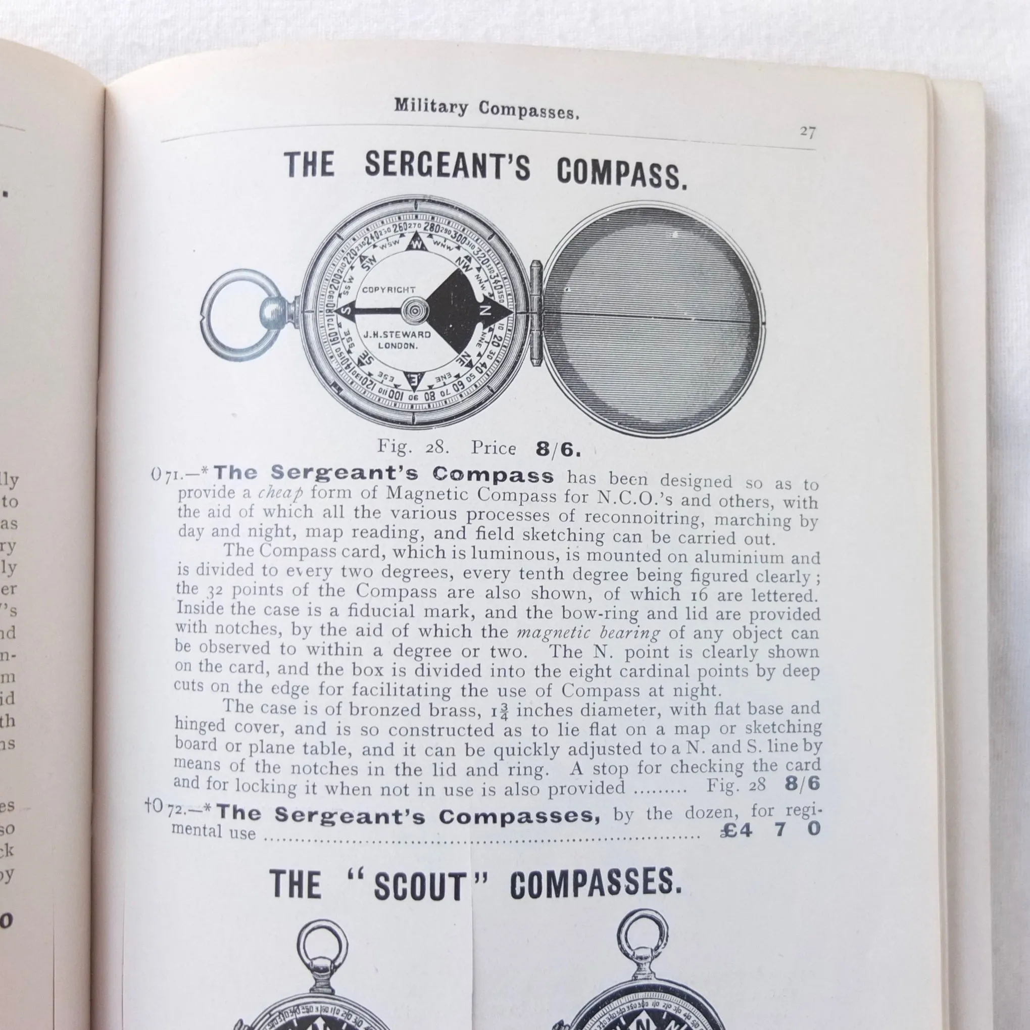 J. H. Steward's Catalogue of Military Instruments (1909)