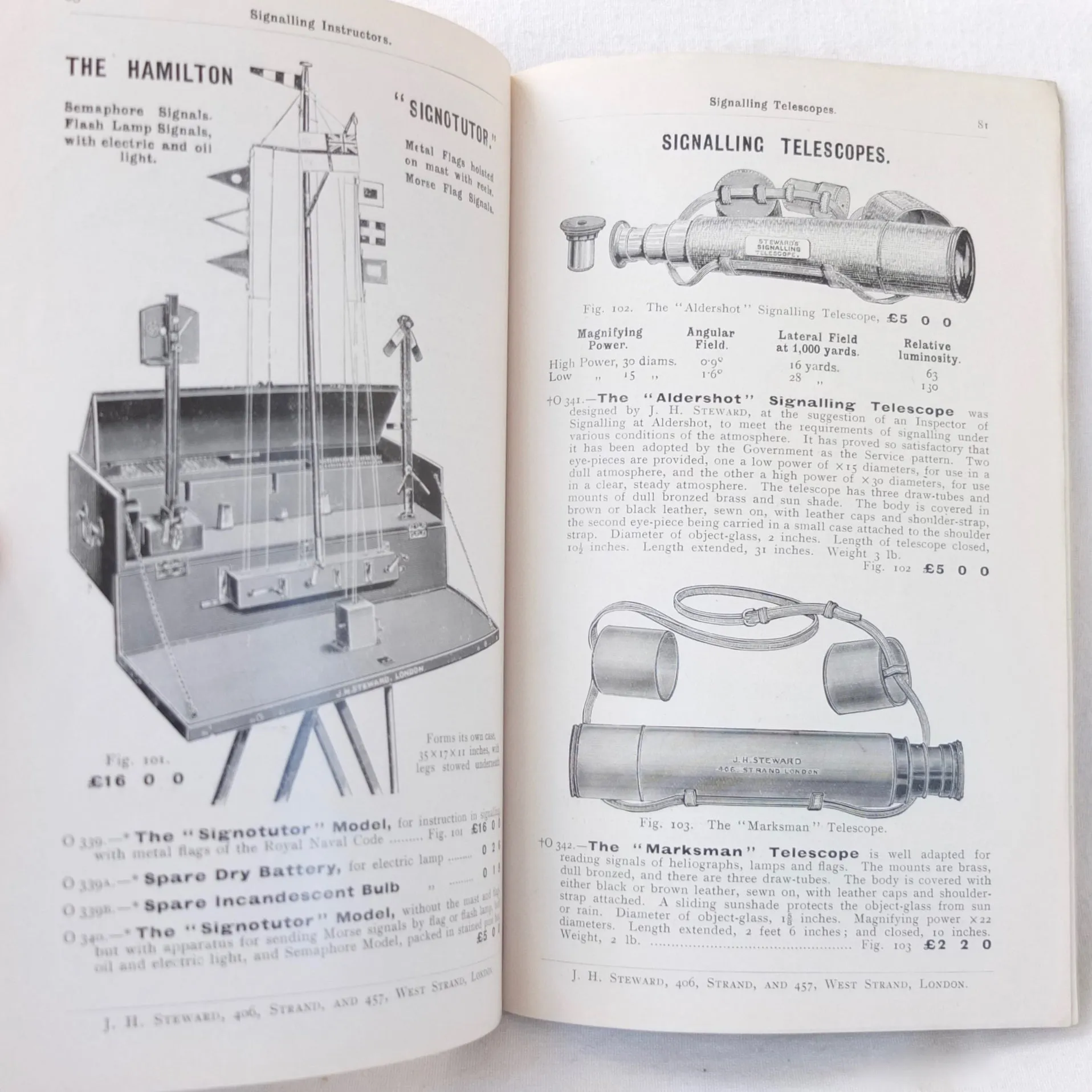 J. H. Steward's Catalogue of Military Instruments (1909)