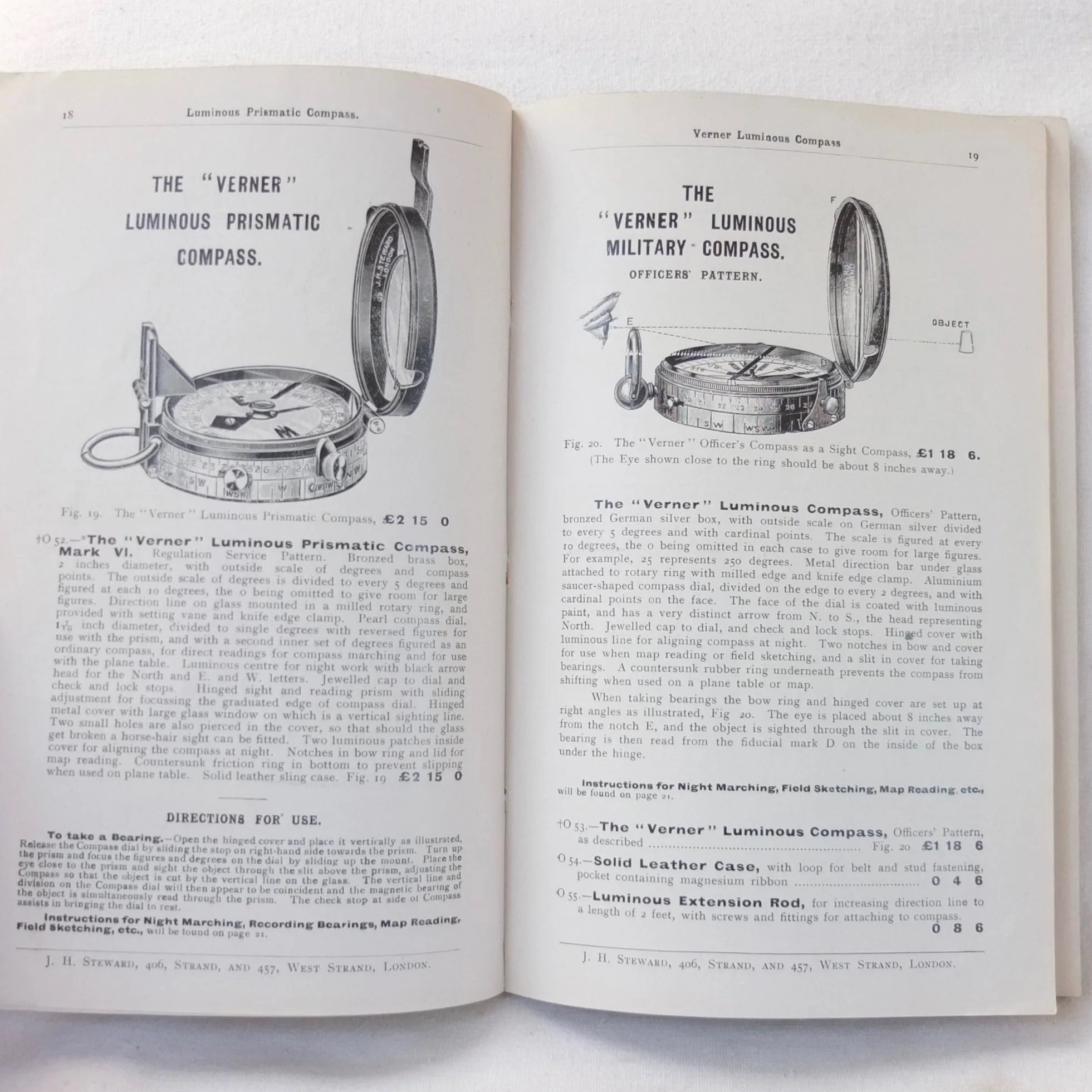 J. H. Steward's Catalogue of Military Instruments (1909)