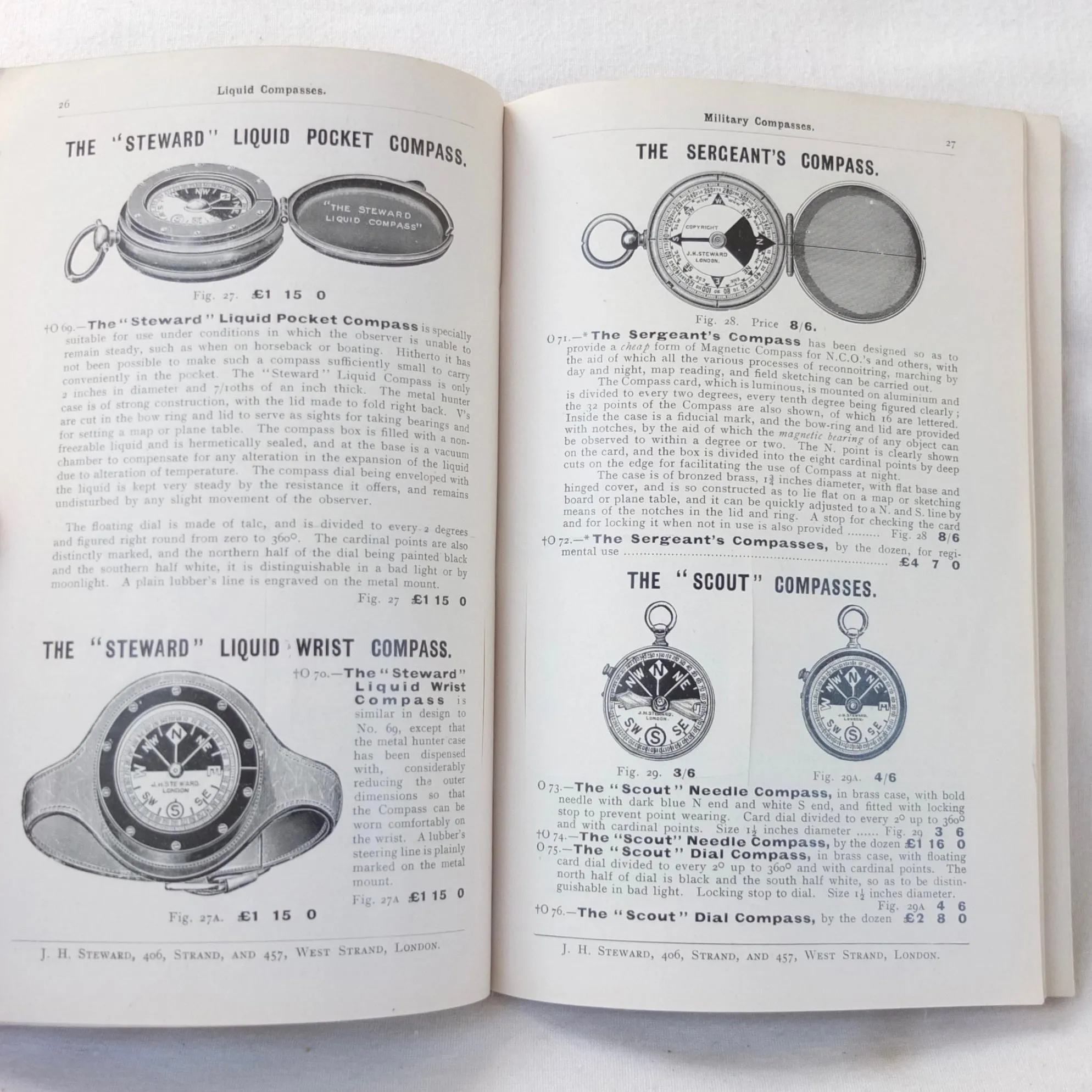 J. H. Steward's Catalogue of Military Instruments (1909)