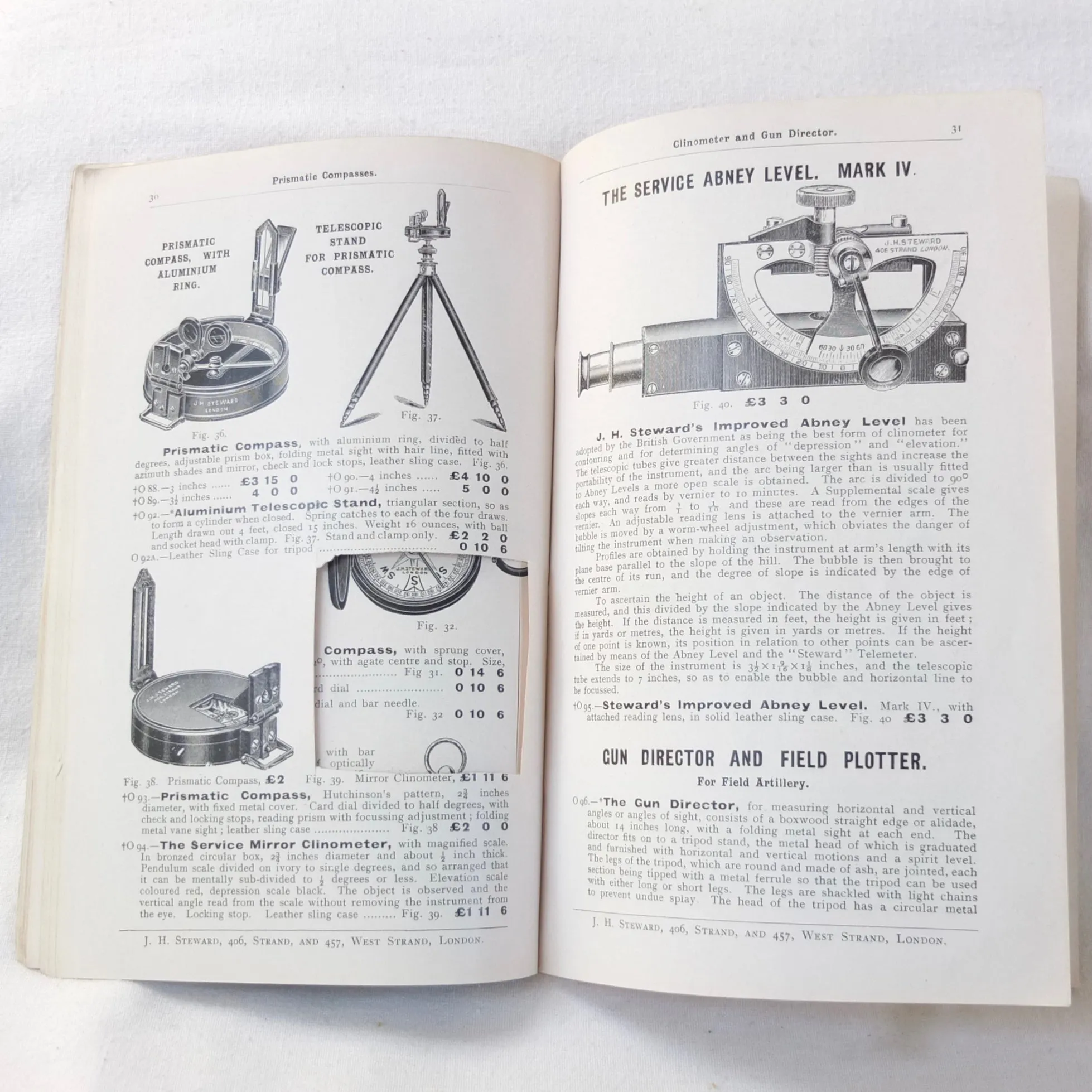 J. H. Steward's Catalogue of Military Instruments (1909)