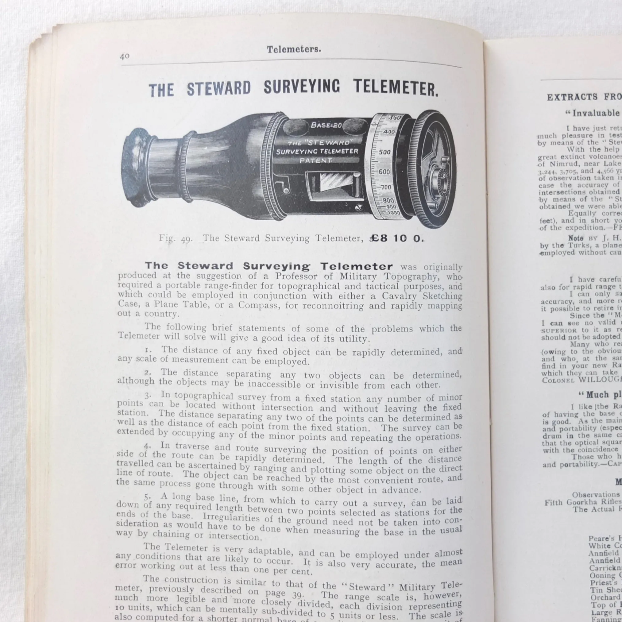 J. H. Steward's Catalogue of Military Instruments (1909)