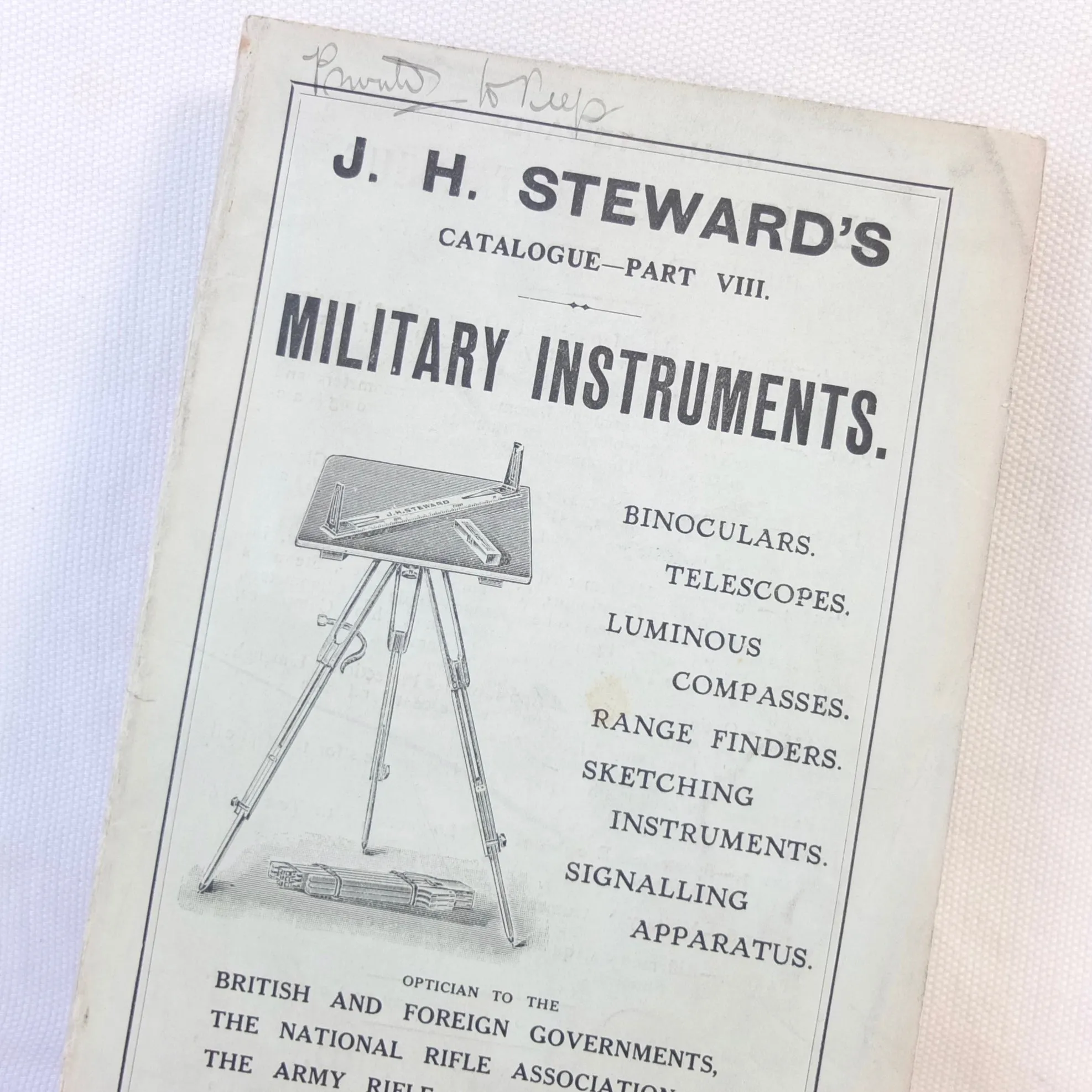 J. H. Steward's Catalogue of Military Instruments (1909)