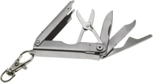 Lucky Line UtiliCarry Compact Micro Tool Stainless Steel, Multi-Tool Pocket Knife on Key Clip - for Everyday Carry, Camping Essentials, Hiking, Outdoor Gear, and Survival Tools, 1 Per Pack, (U1041)