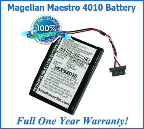 Magellan Maestro 4010 Battery Replacement Kit with Tools, Video Instructions and Extended Life Battery
