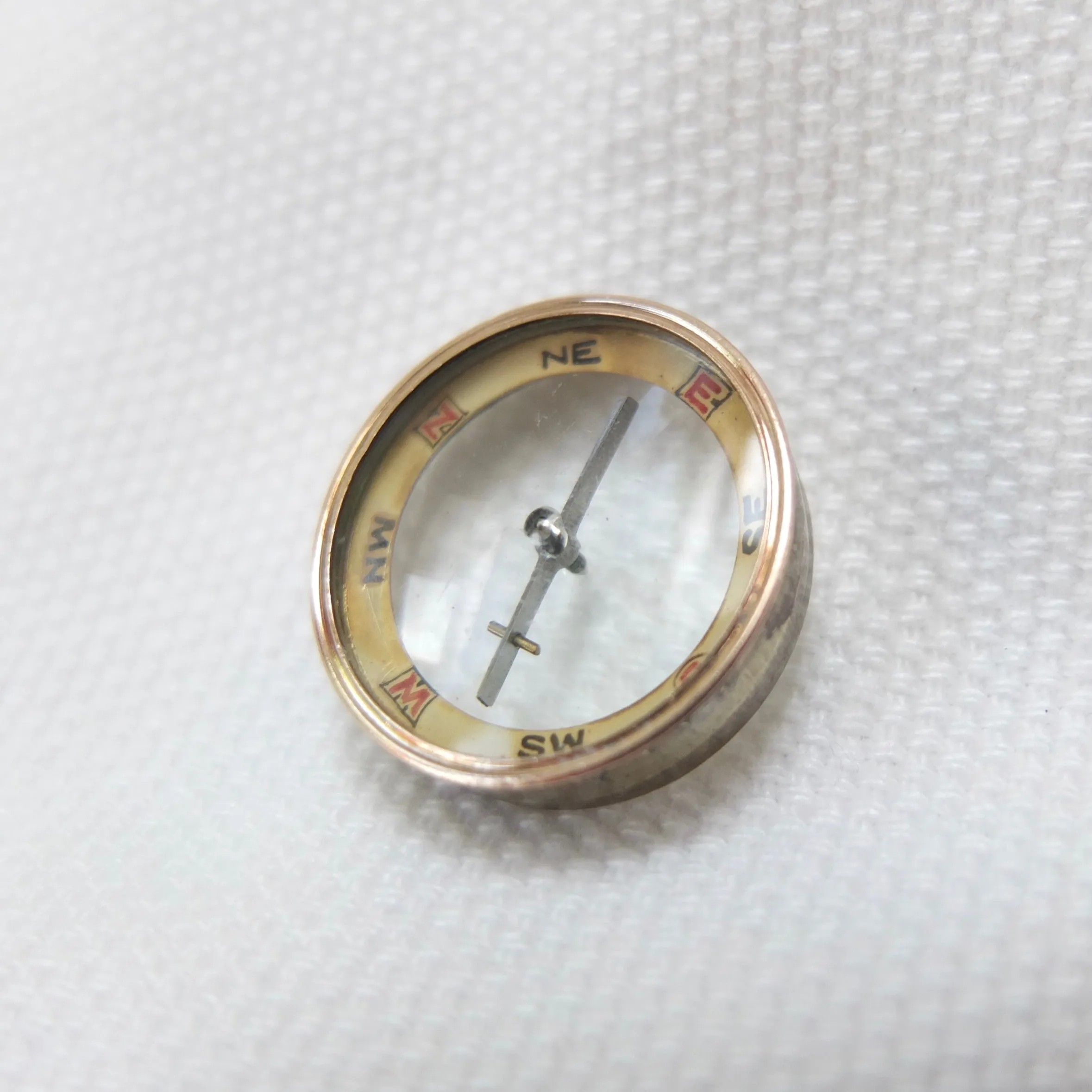 Miniature F. Barker Pebble Lens Compass c.1890