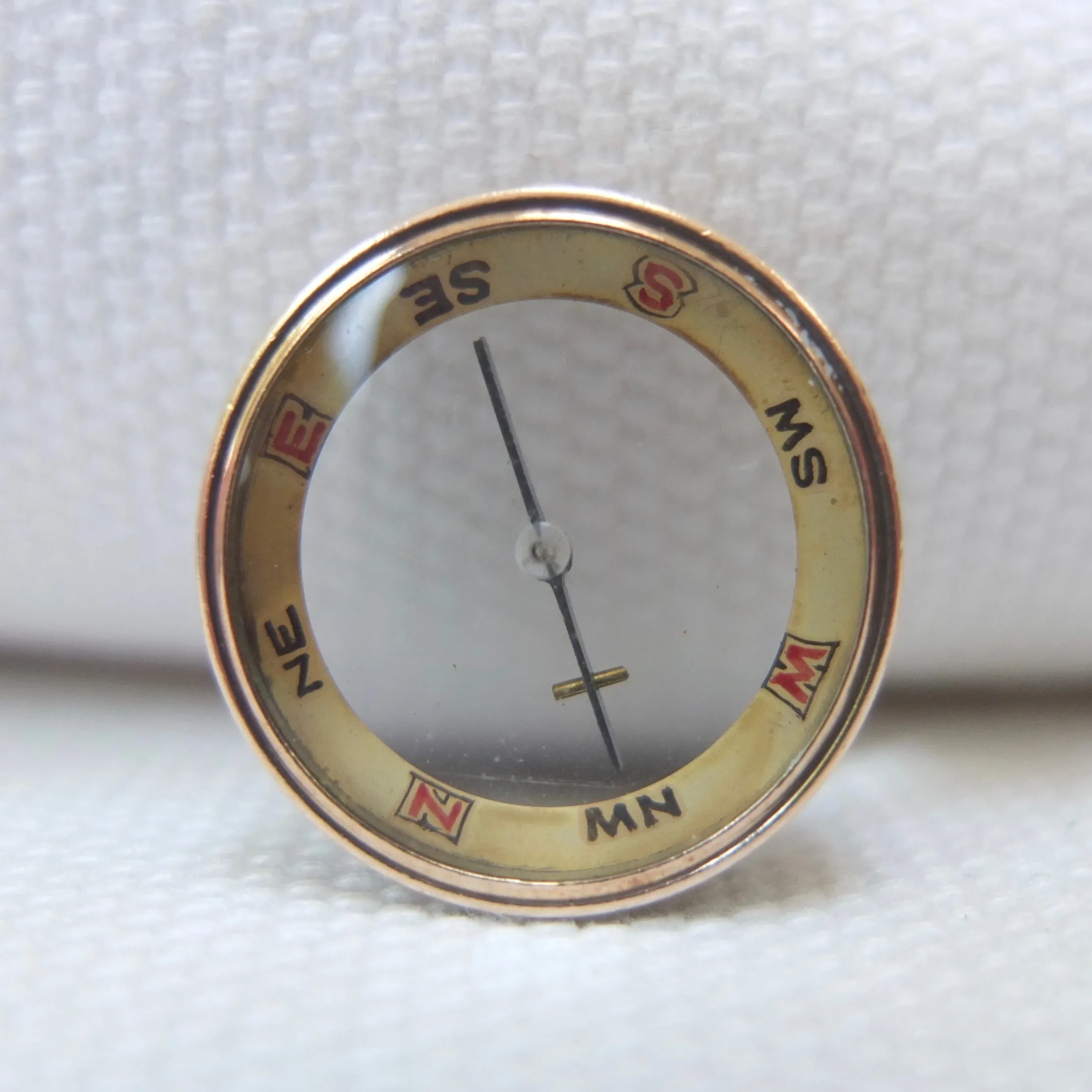 Miniature F. Barker Pebble Lens Compass c.1890
