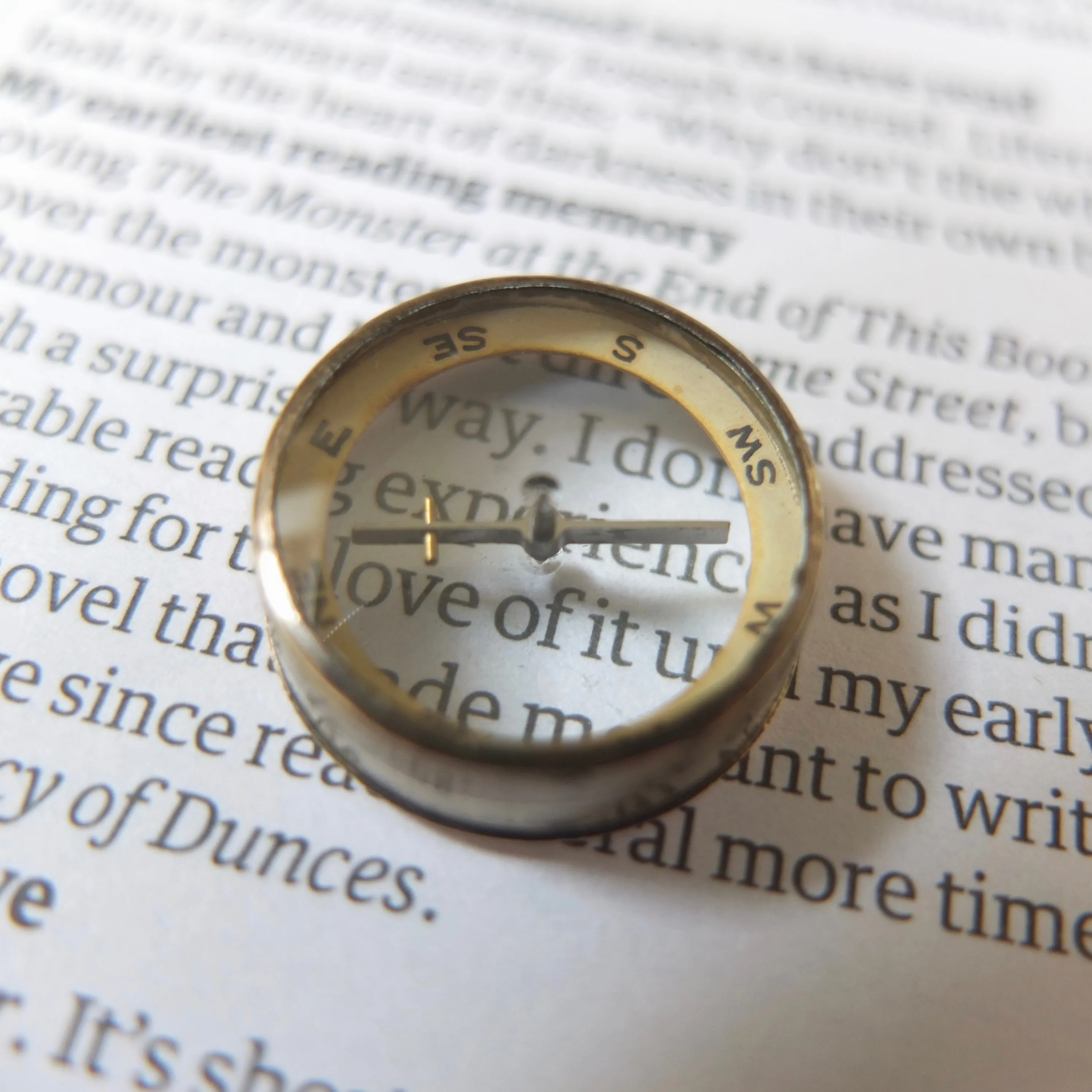 Miniature F. Barker Pebble Lens Compass c.1890