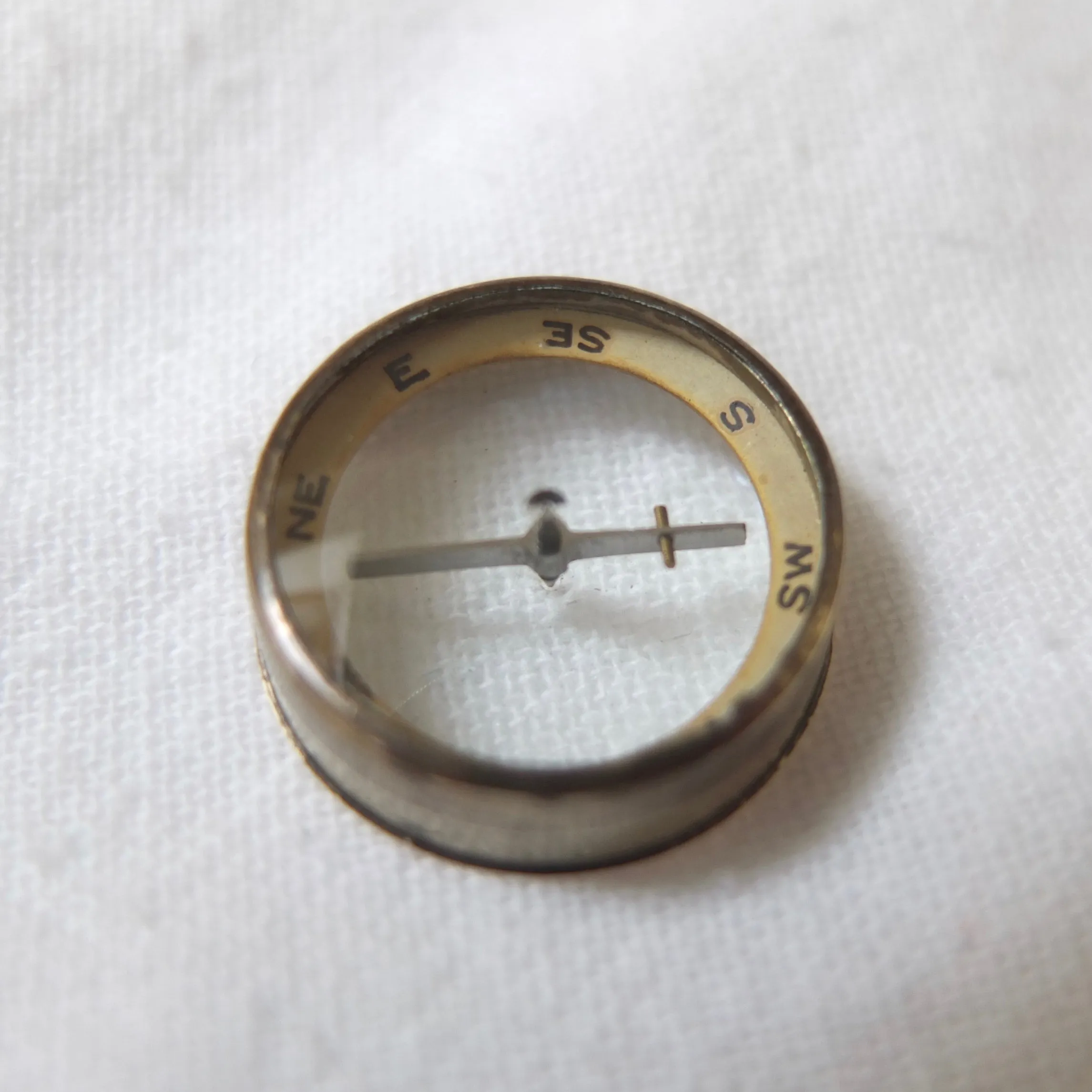 Miniature F. Barker Pebble Lens Compass c.1890