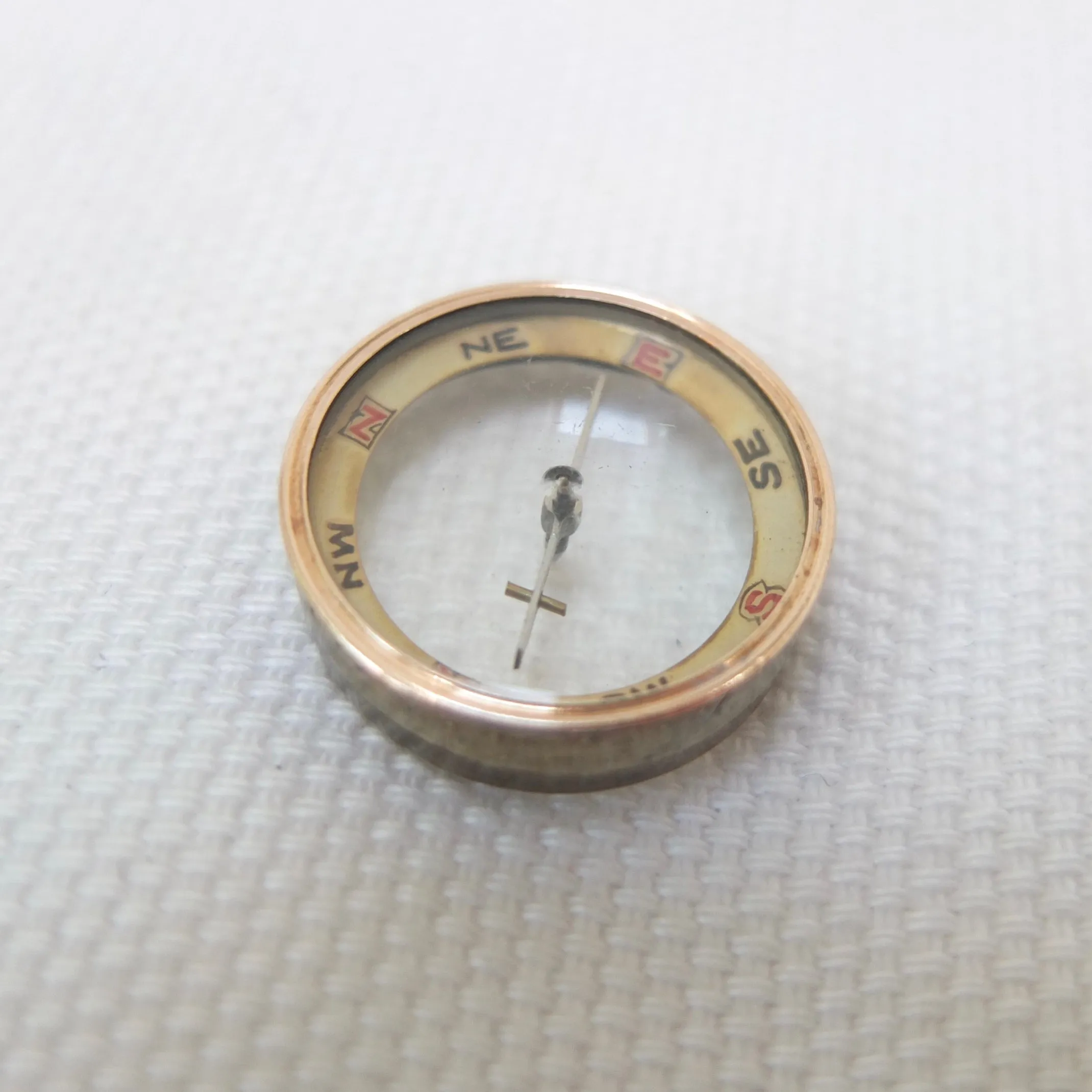 Miniature F. Barker Pebble Lens Compass c.1890