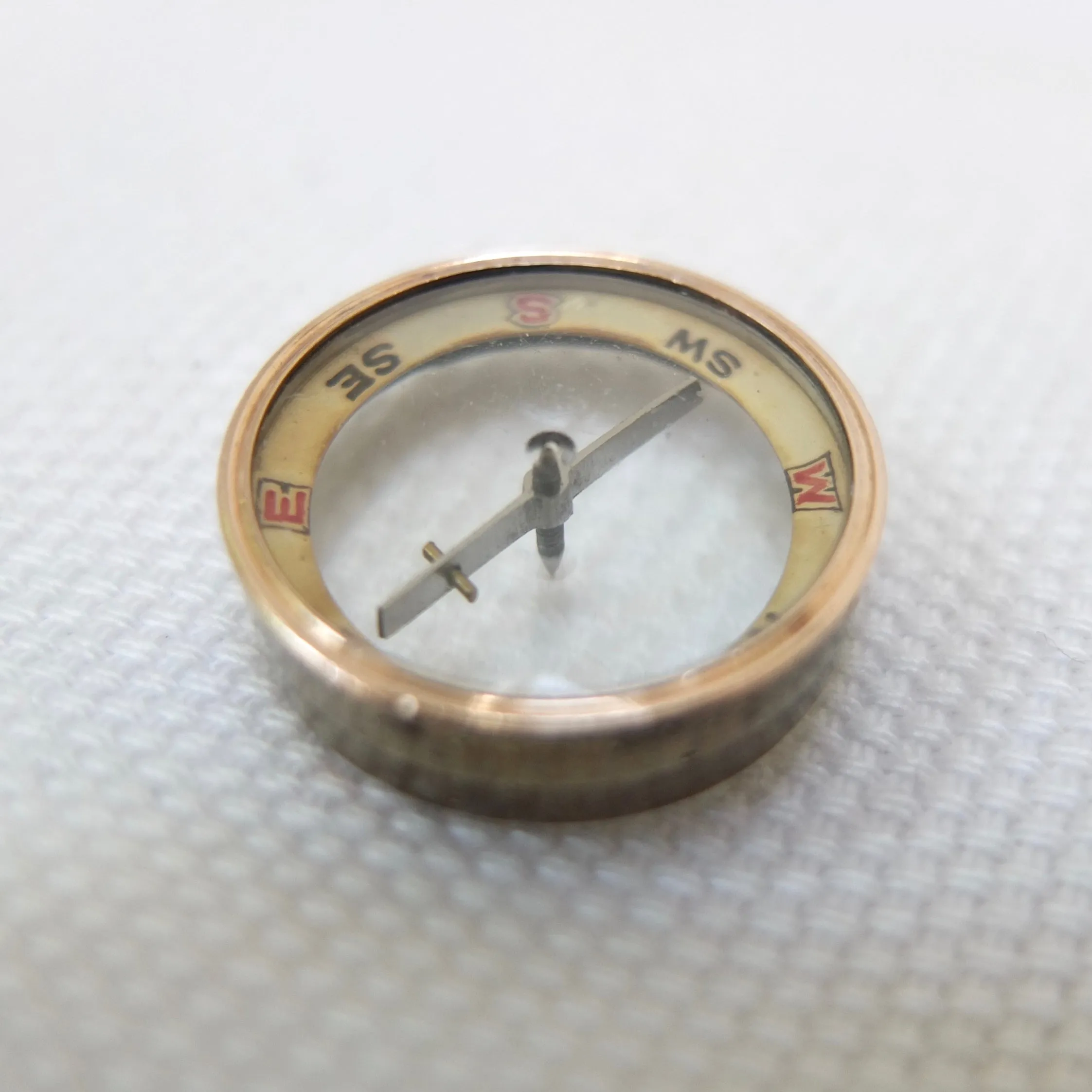 Miniature F. Barker Pebble Lens Compass c.1890