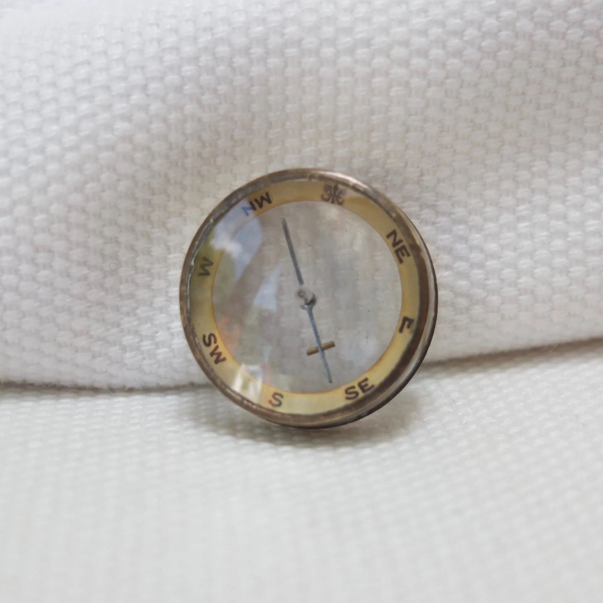 Miniature F. Barker Pebble Lens Compass c.1890