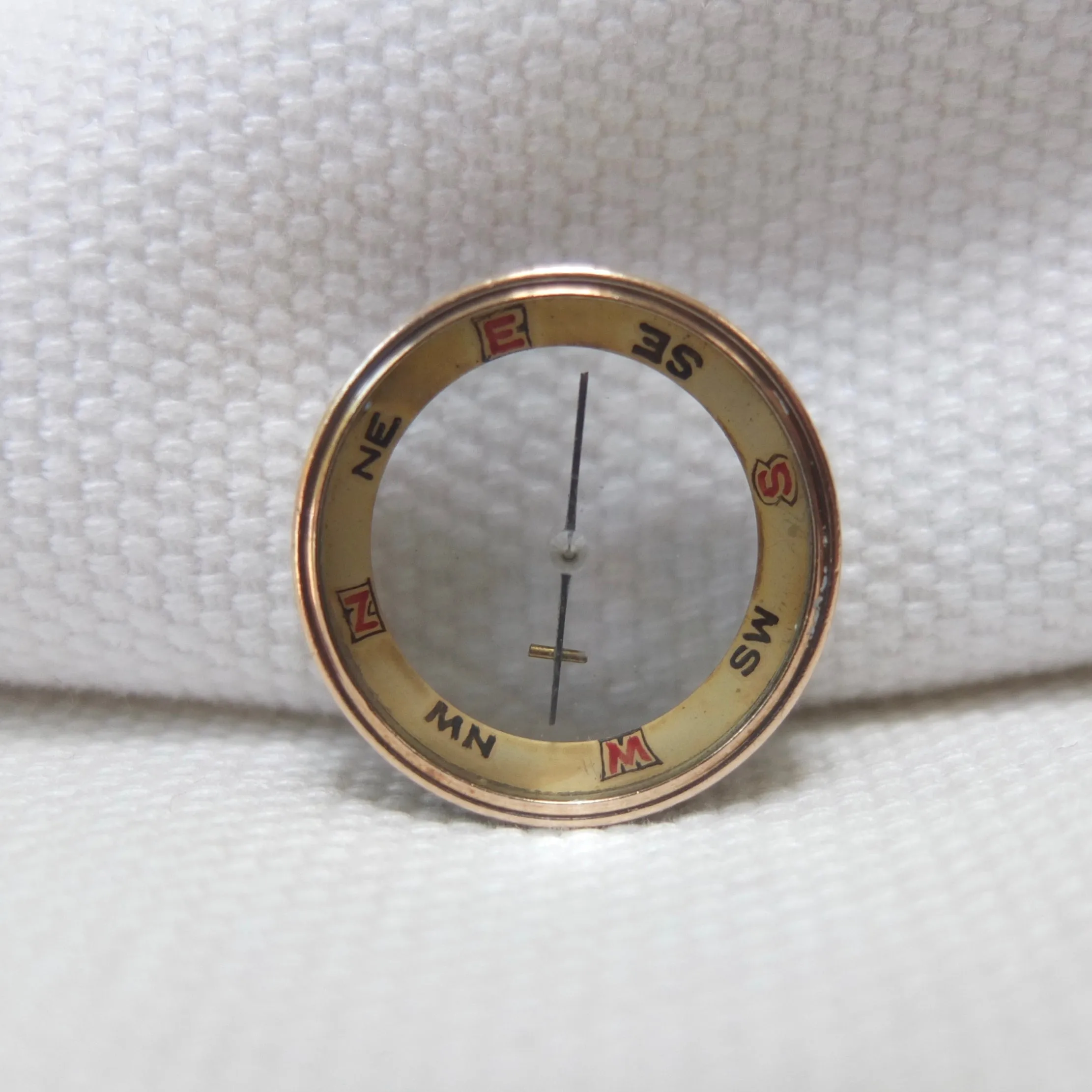 Miniature F. Barker Pebble Lens Compass c.1890